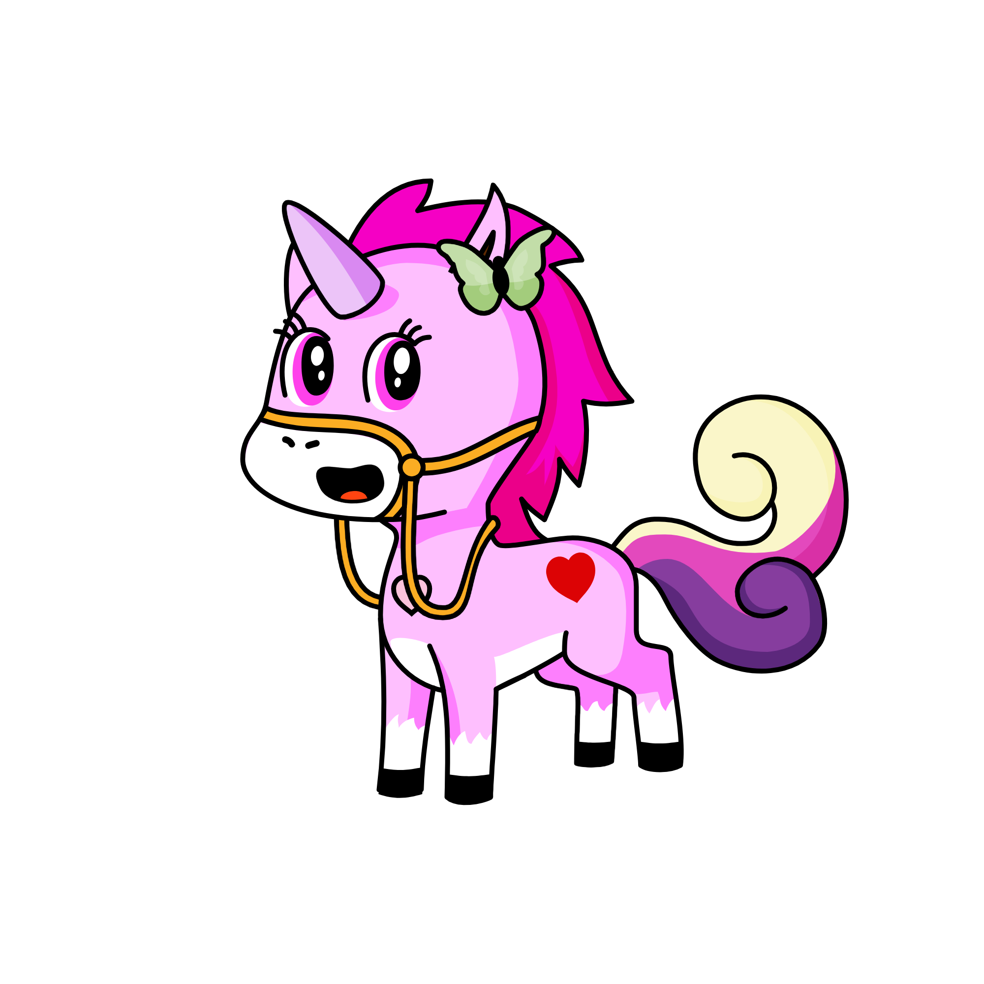 fuchsia, the unicorn