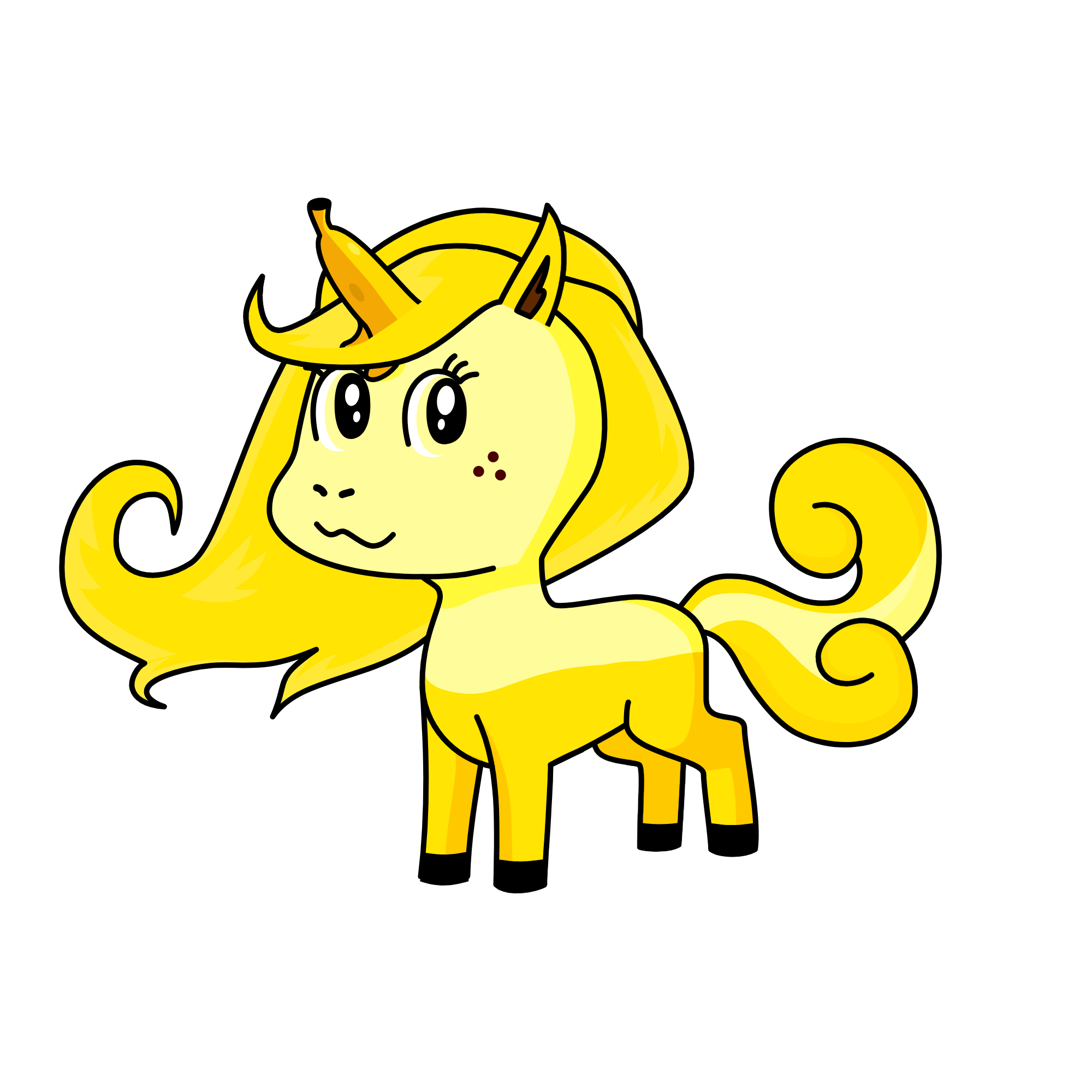 banana, the unicorn
