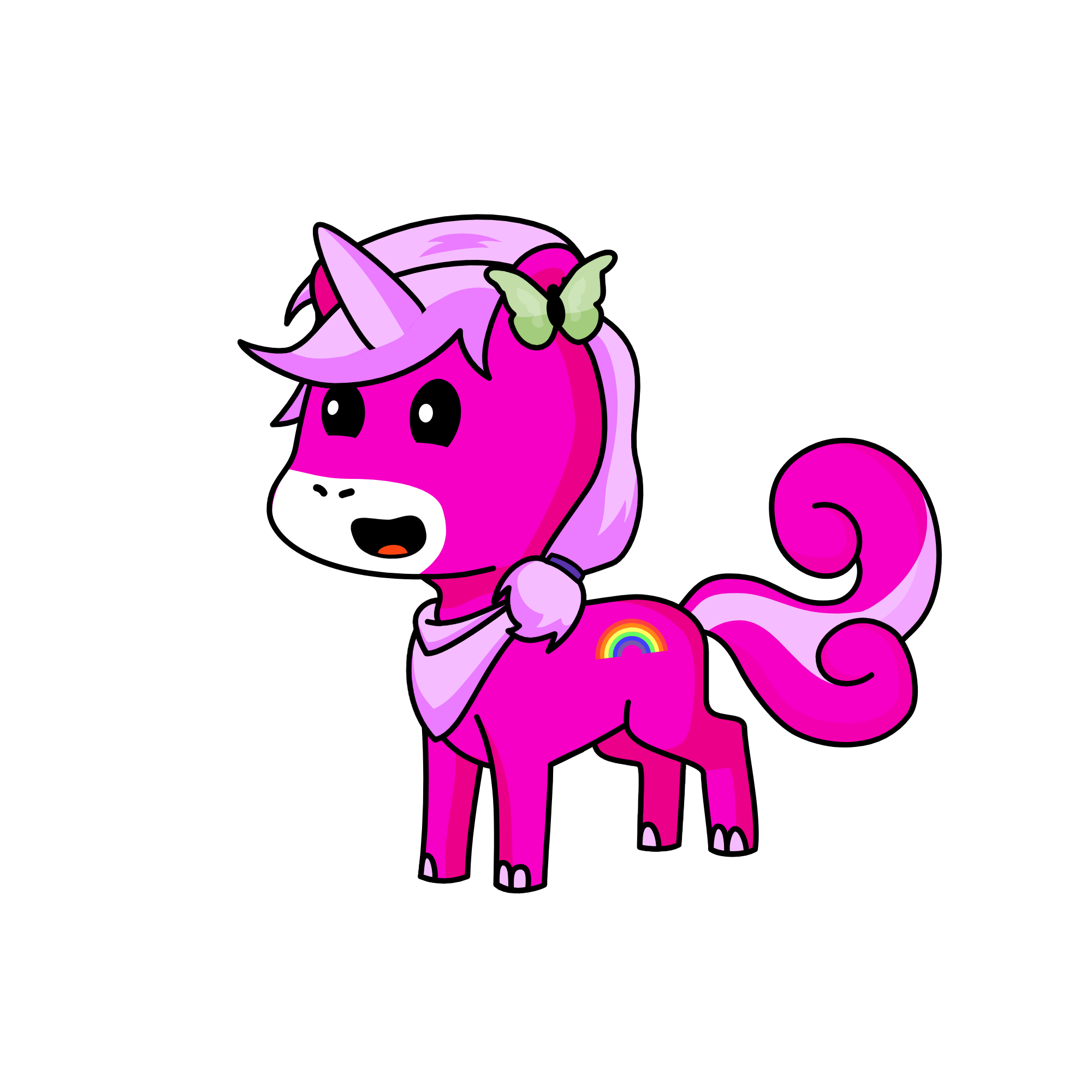 Pinky, the unicorn
