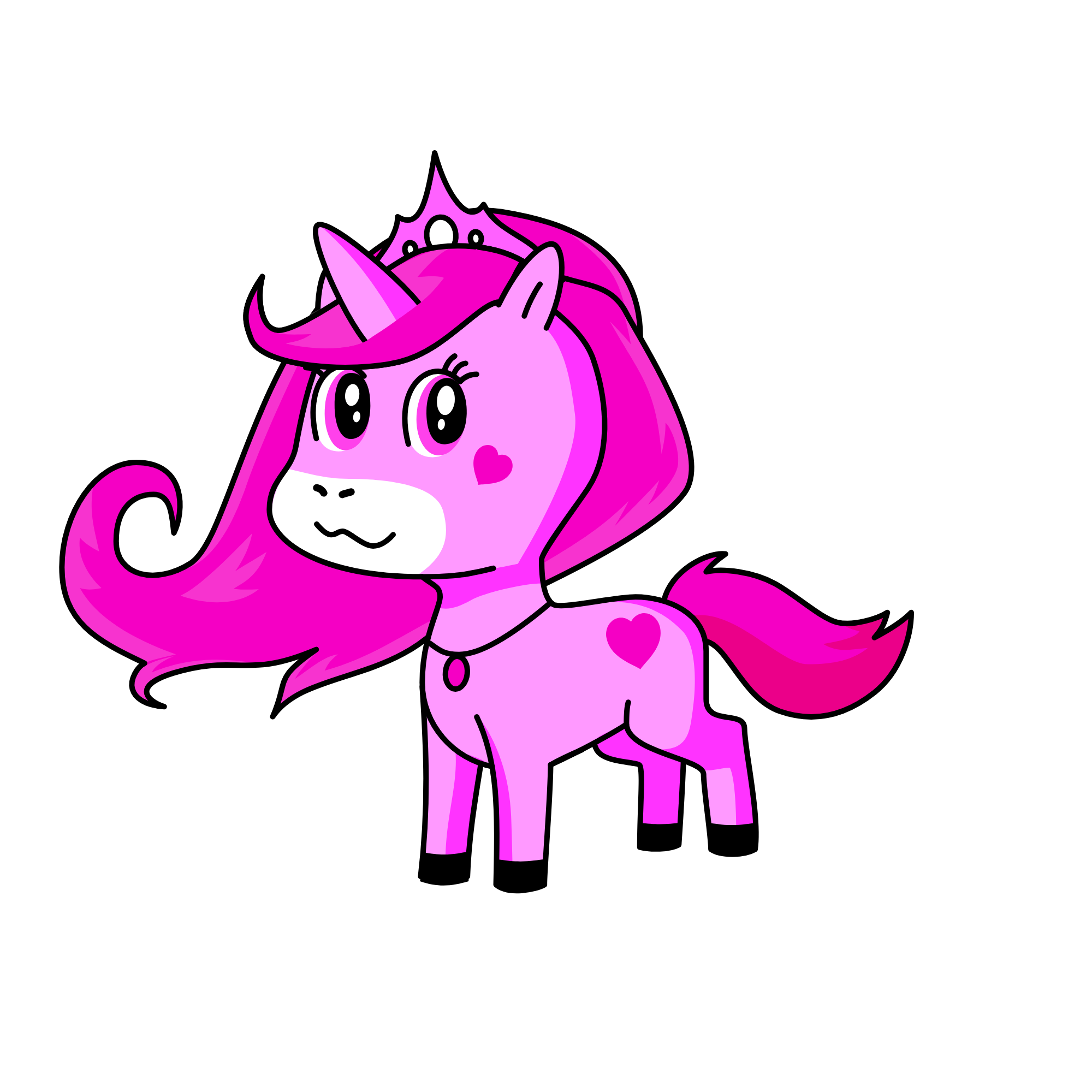 Rebeca and melannies unicorn, the unicorn