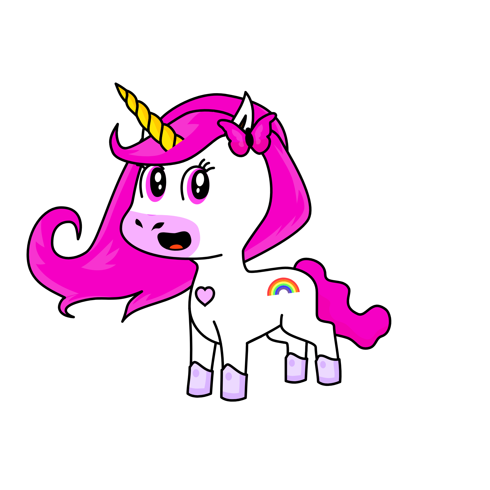 poopy pinky, the unicorn