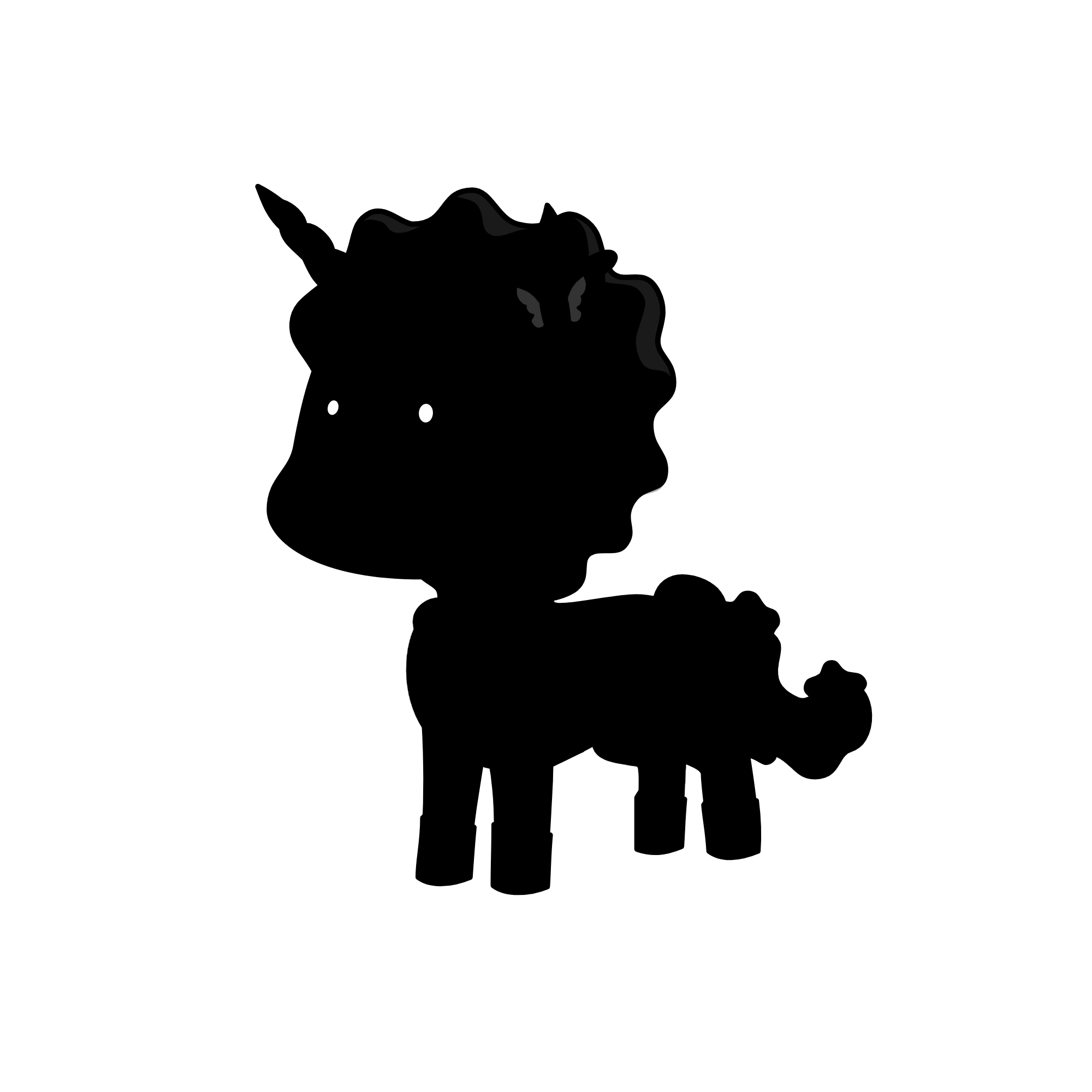 THE MOON IS CHEESE, the unicorn