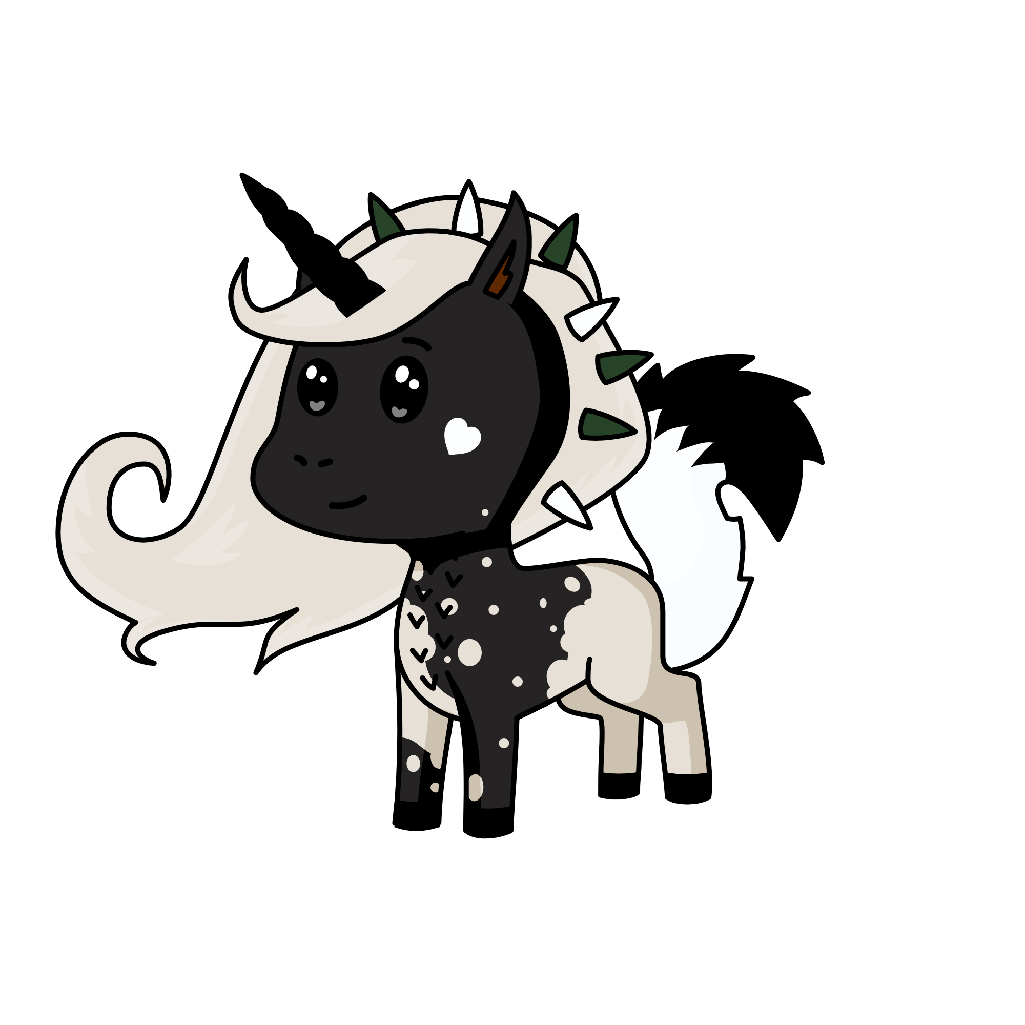 Emo 🖤, the unicorn