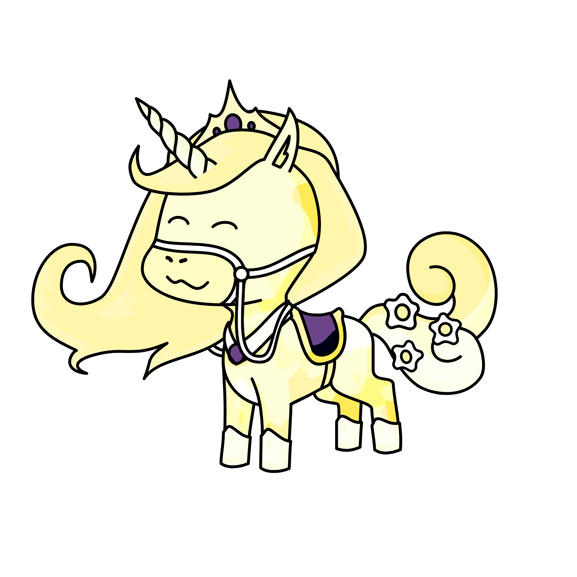 Rapunzel, the unicorn