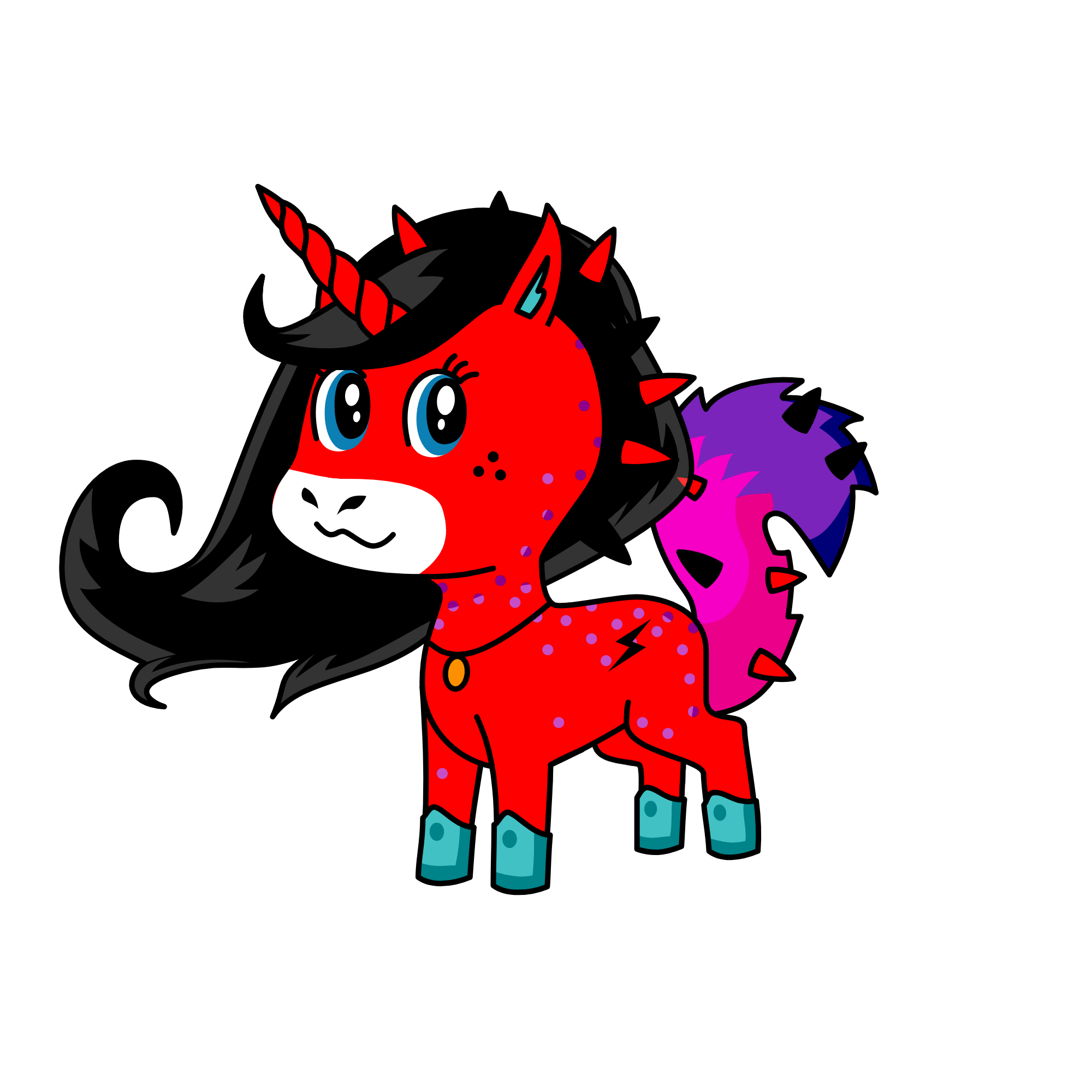 Amalmo's creation, the unicorn