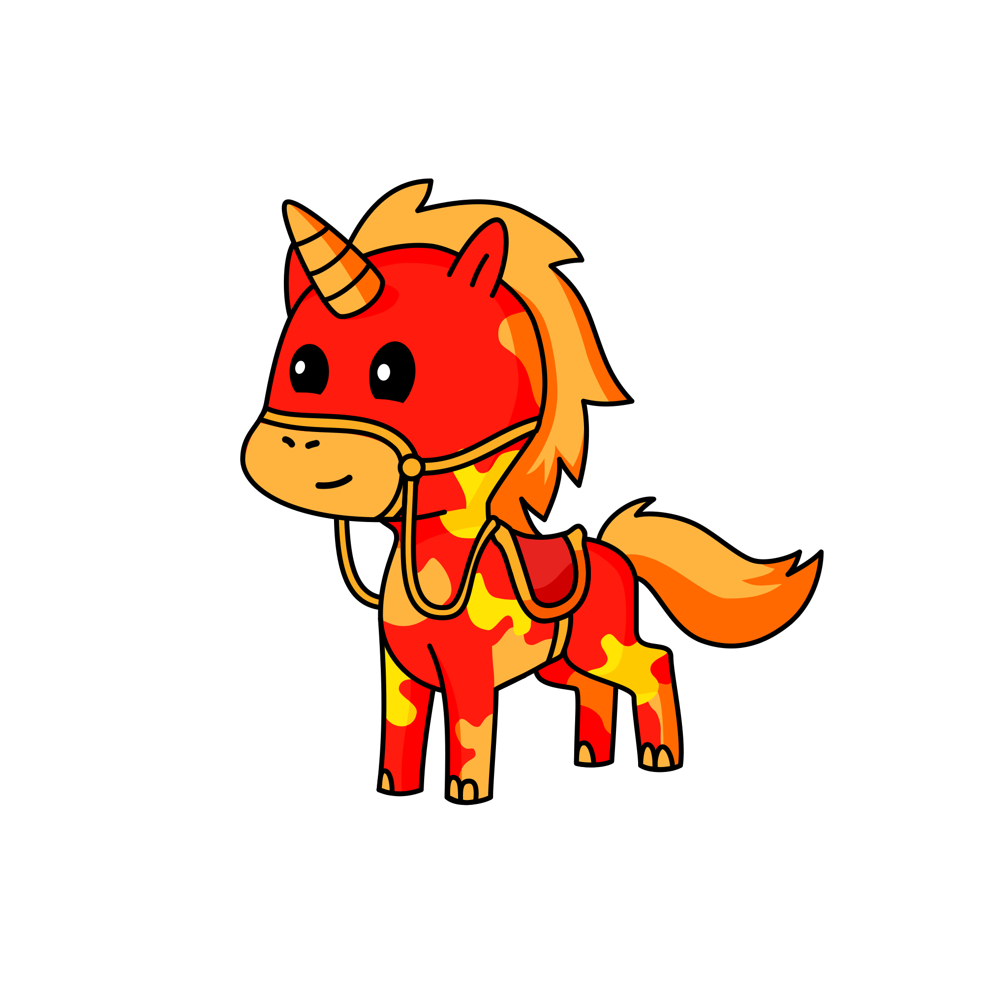 Flame, the unicorn