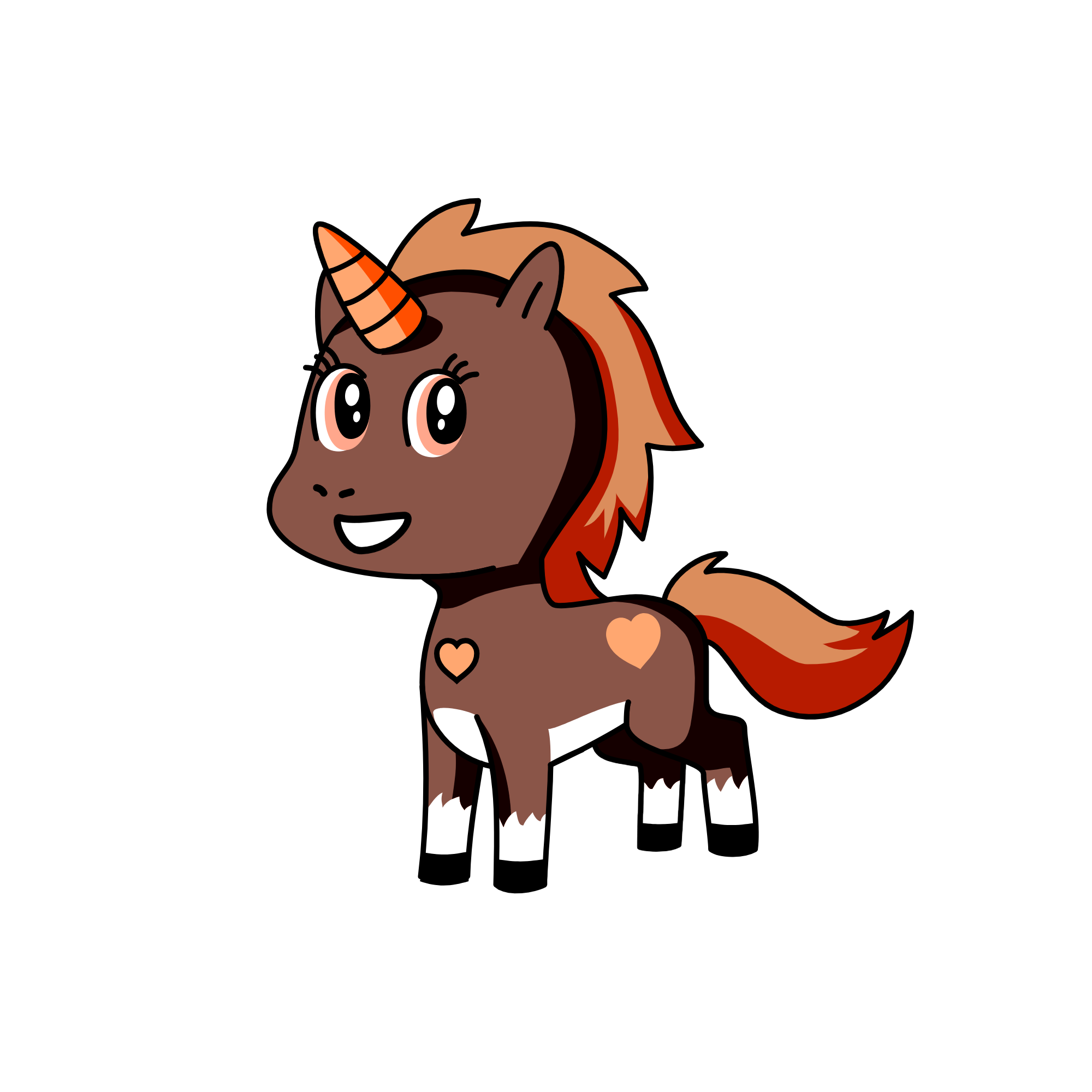 little tiny reindeer and Rudolph, the unicorn