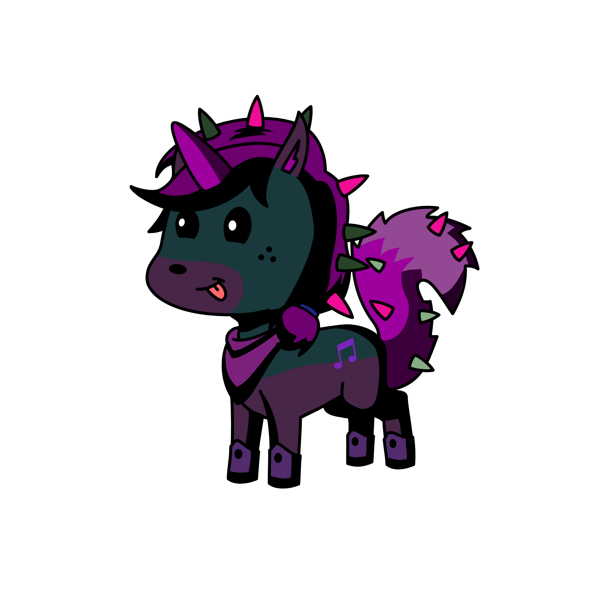 scene fox, the unicorn