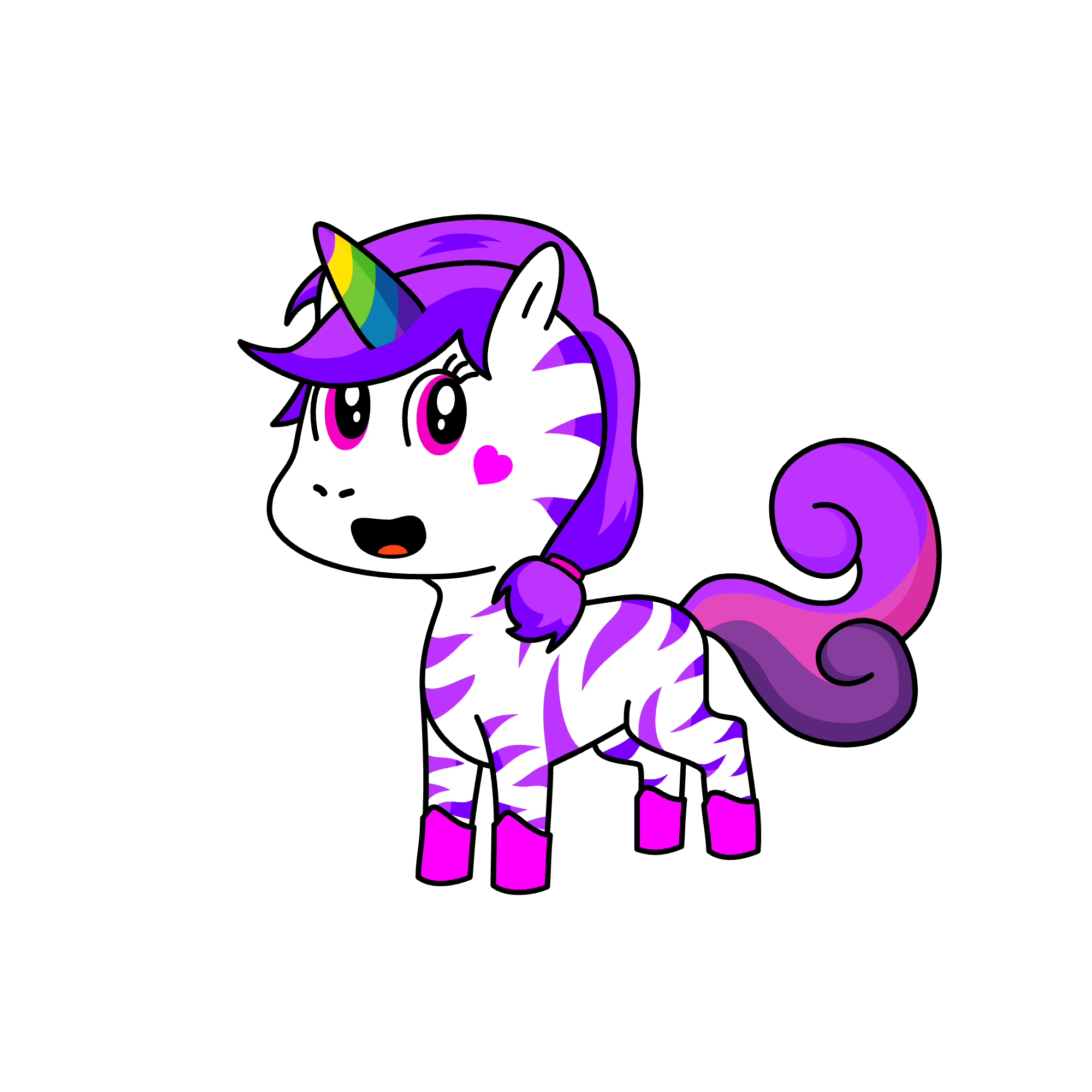 Lovely lady , the unicorn
