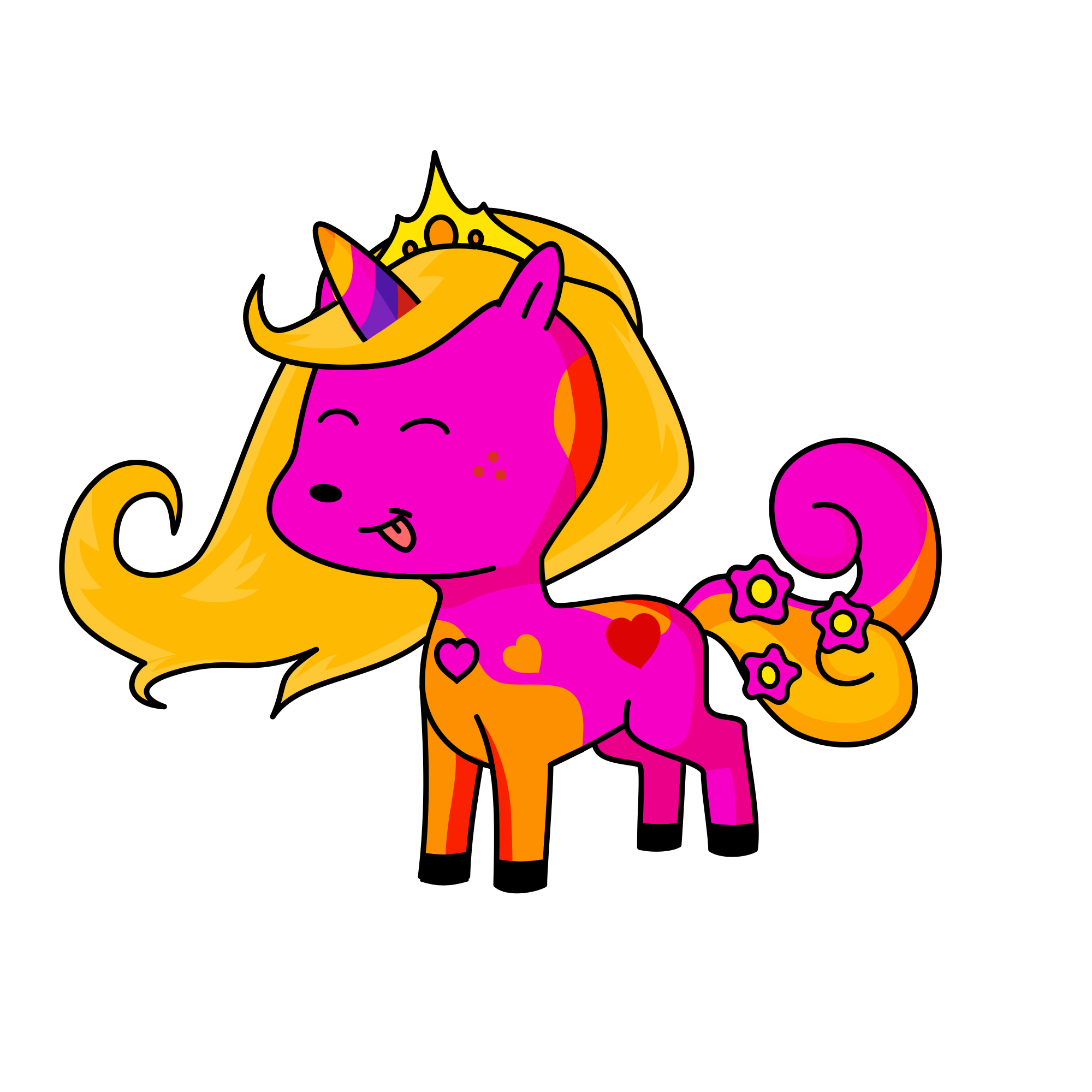 Sunshine rainbows, the unicorn