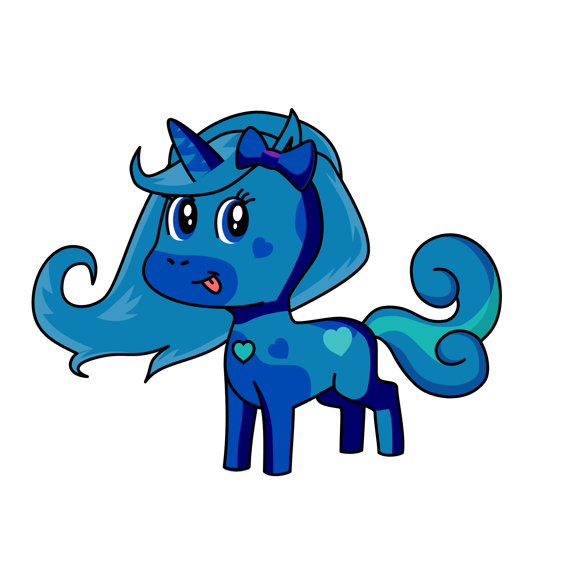 bluey, the unicorn