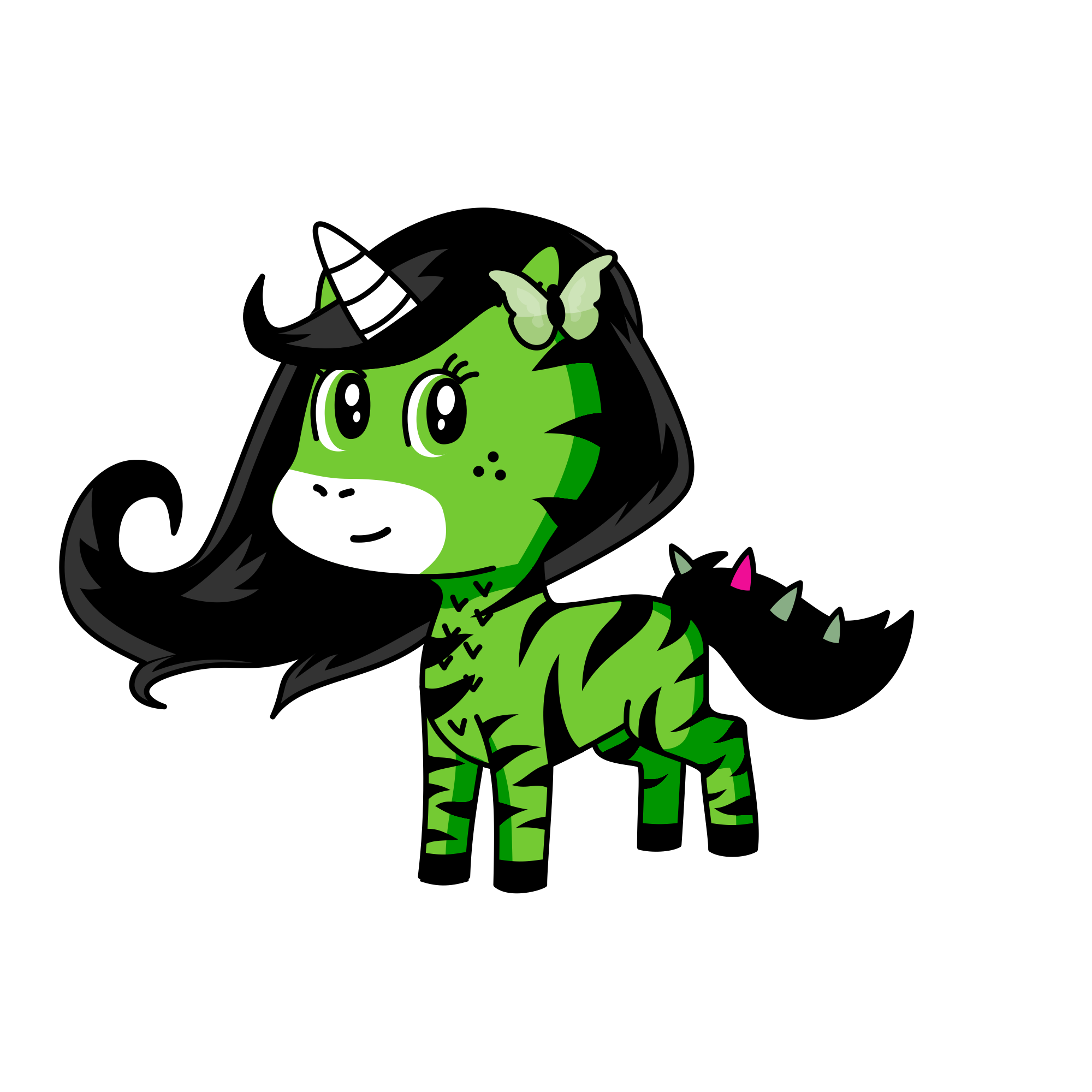 Elfaba the wicked witch , the unicorn