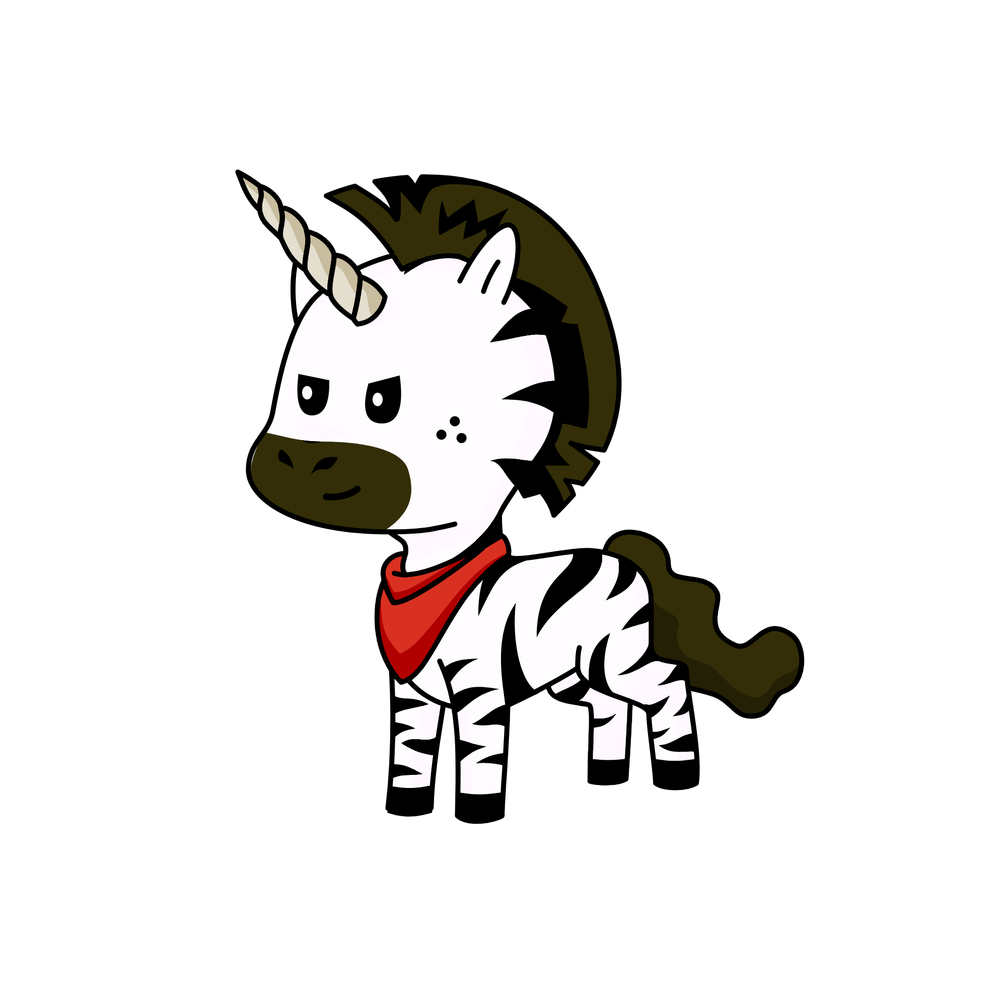 zebra unicorn, the unicorn
