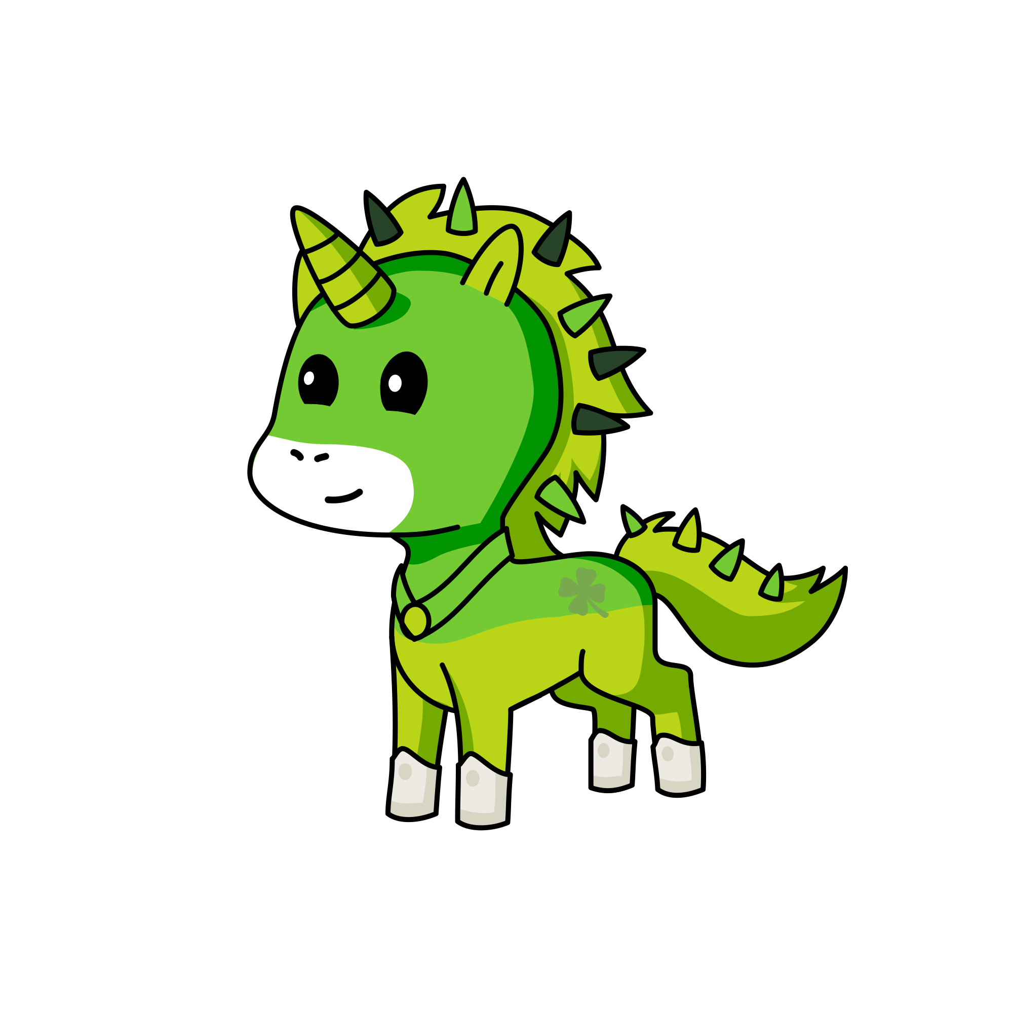 Dino corn, the unicorn