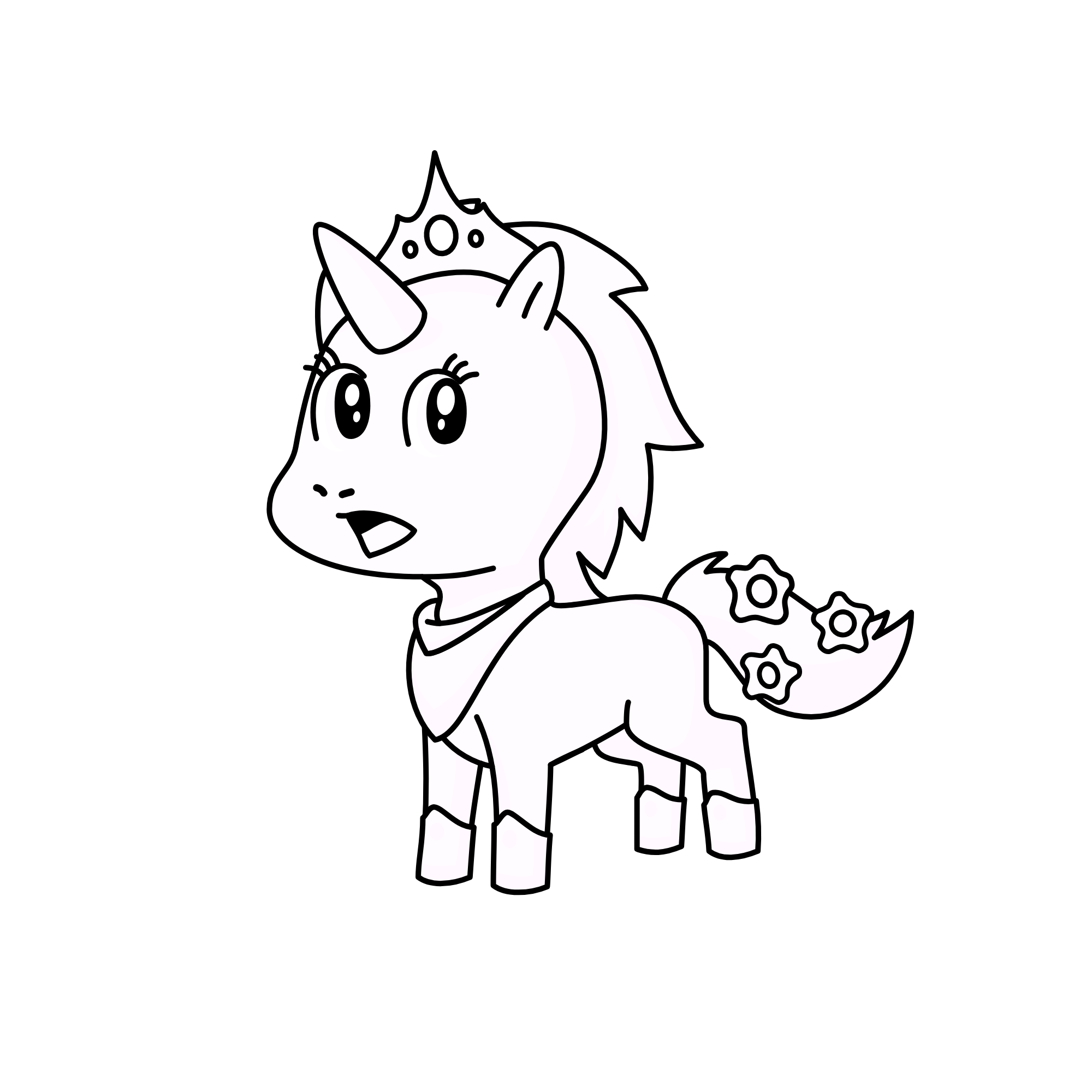 ice prinecss, the unicorn