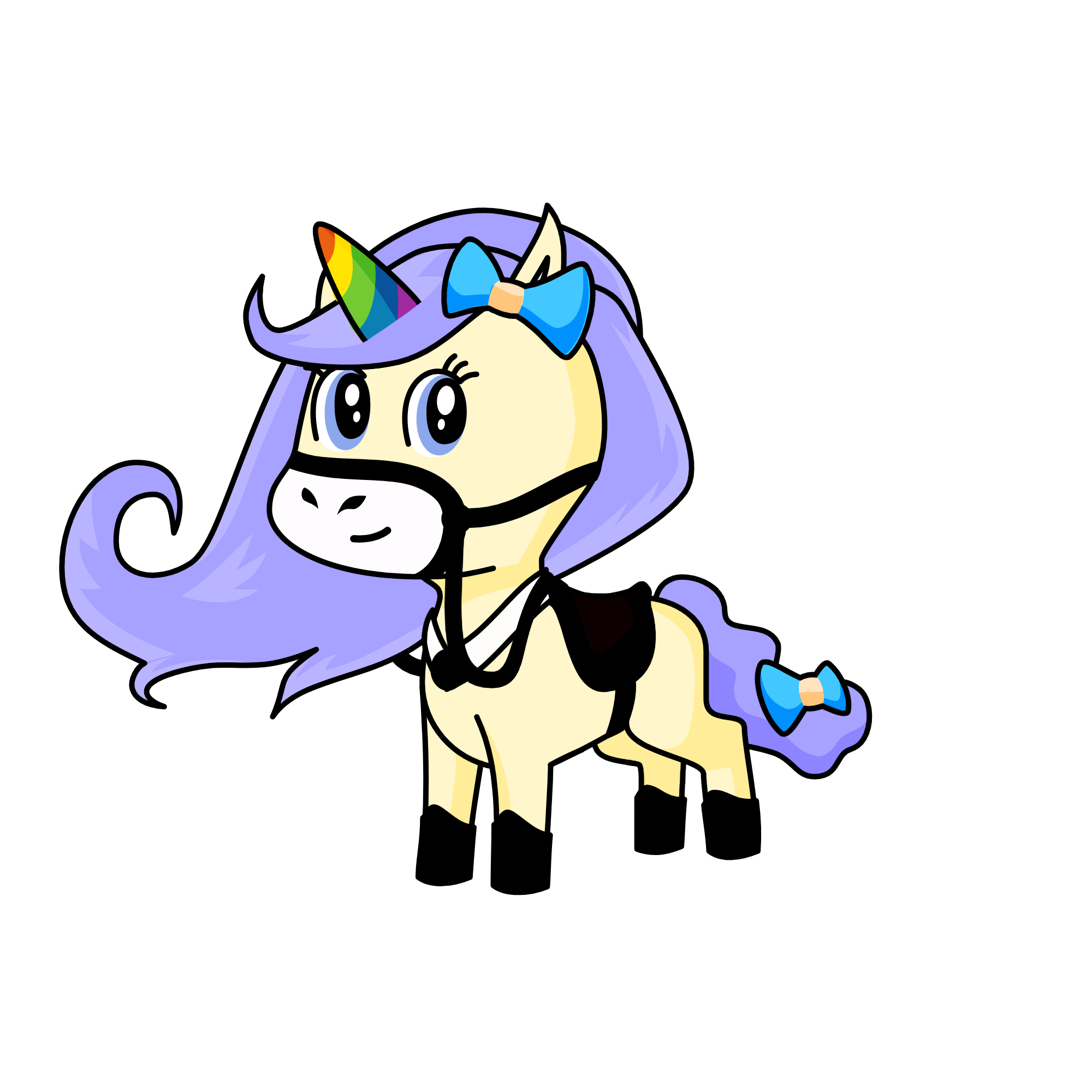 Princess Berry Blue, the unicorn