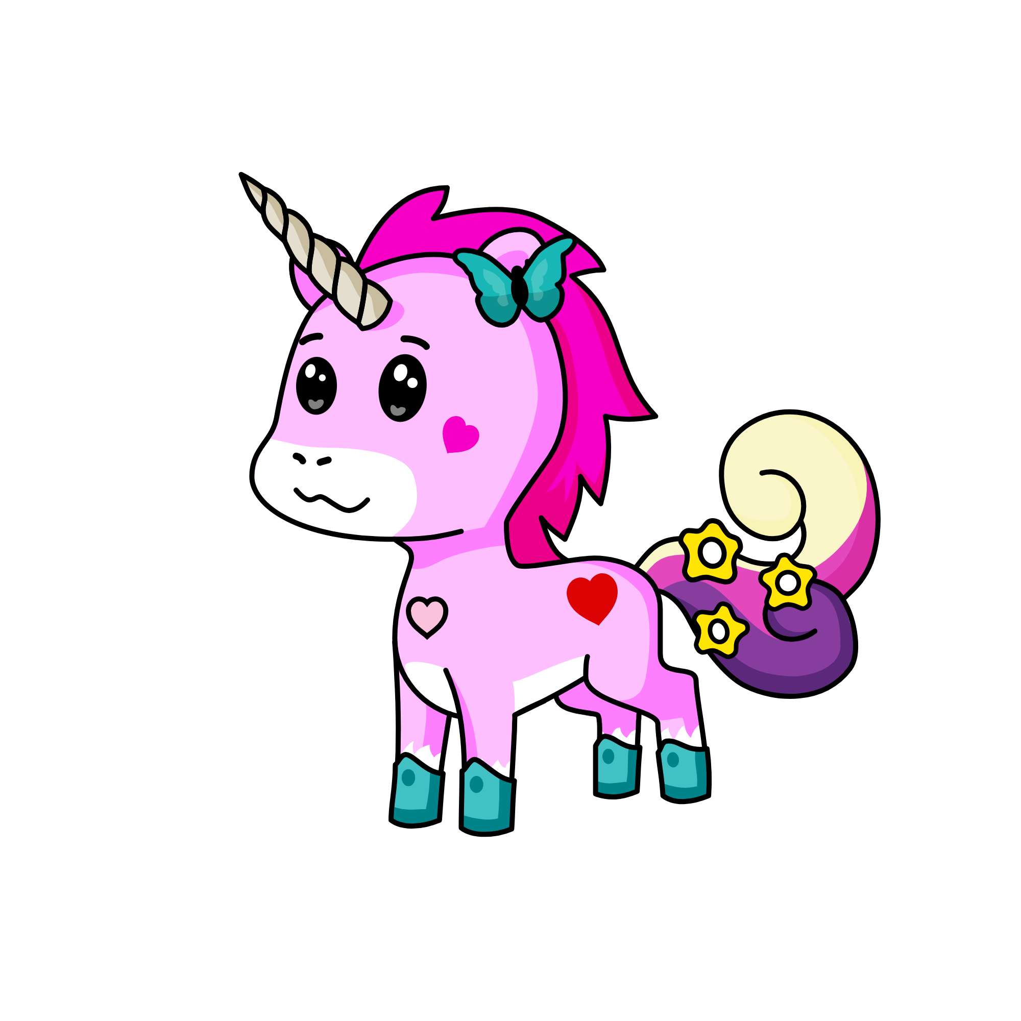 pinki, the unicorn