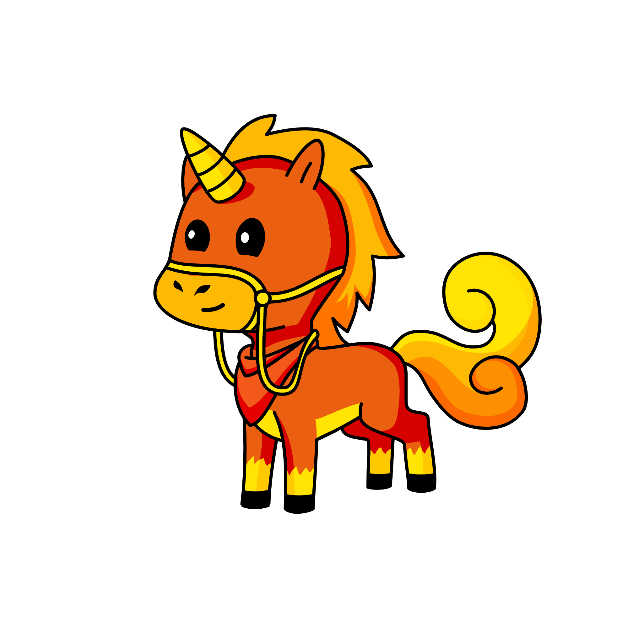 Fire Horse, the unicorn