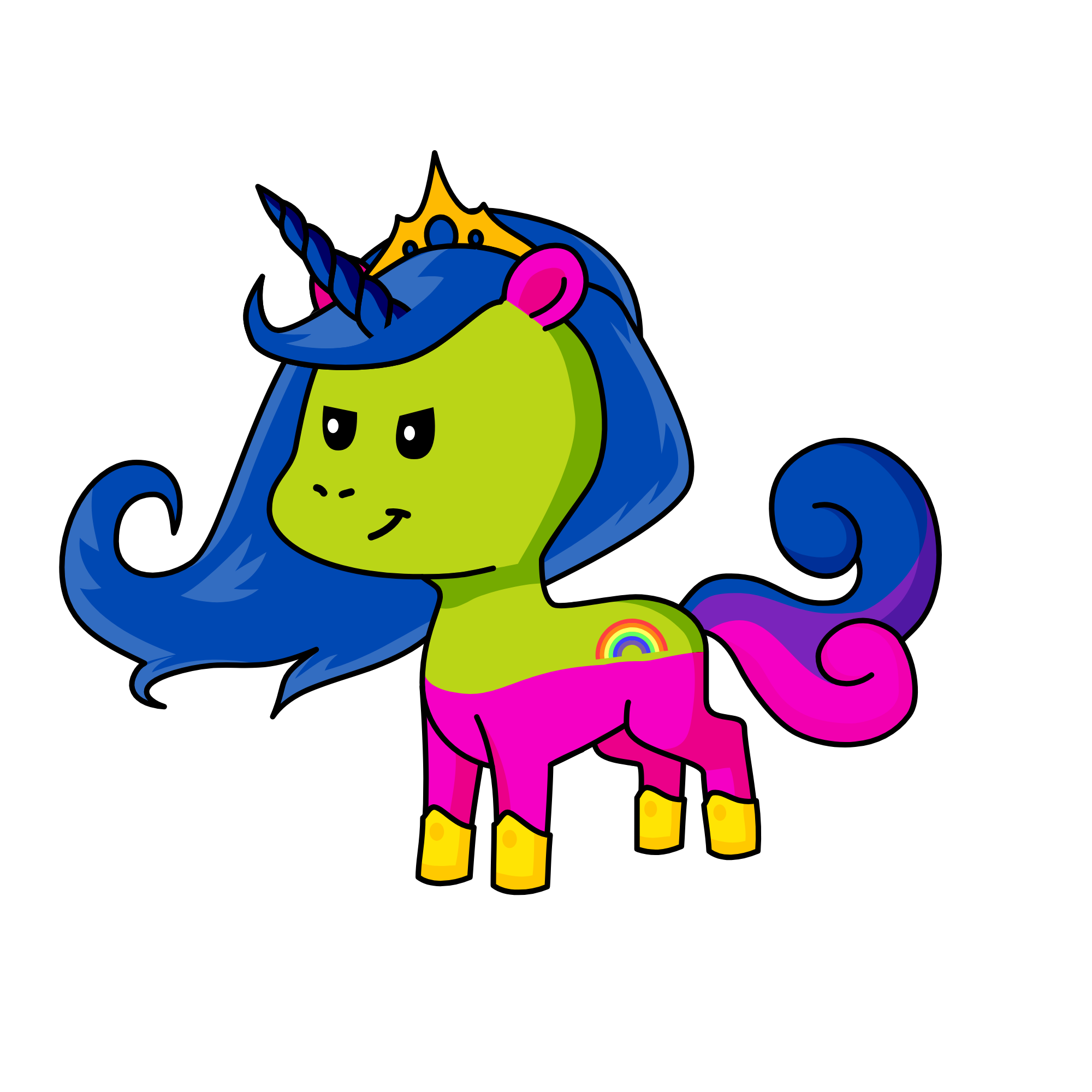 Qusellda, the unicorn