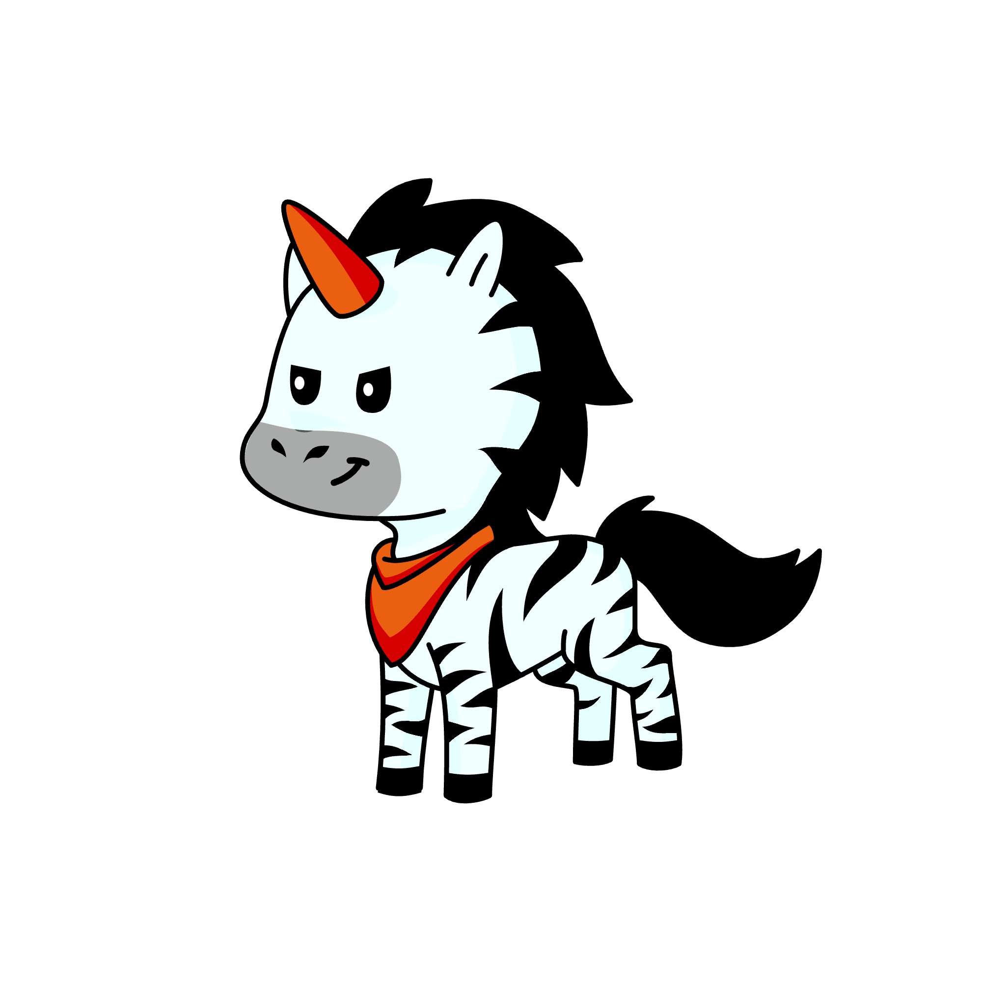 Super zebra , the unicorn