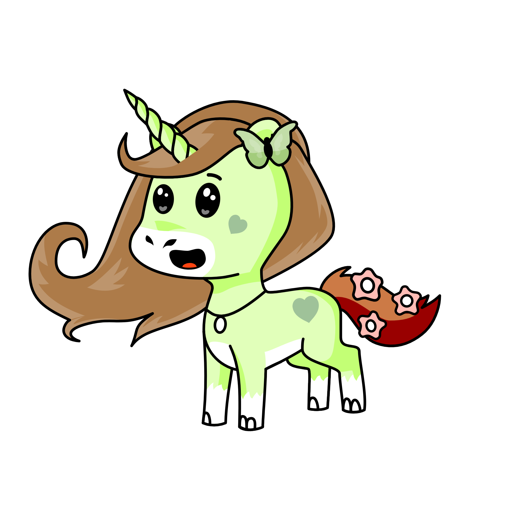 green bean, the unicorn
