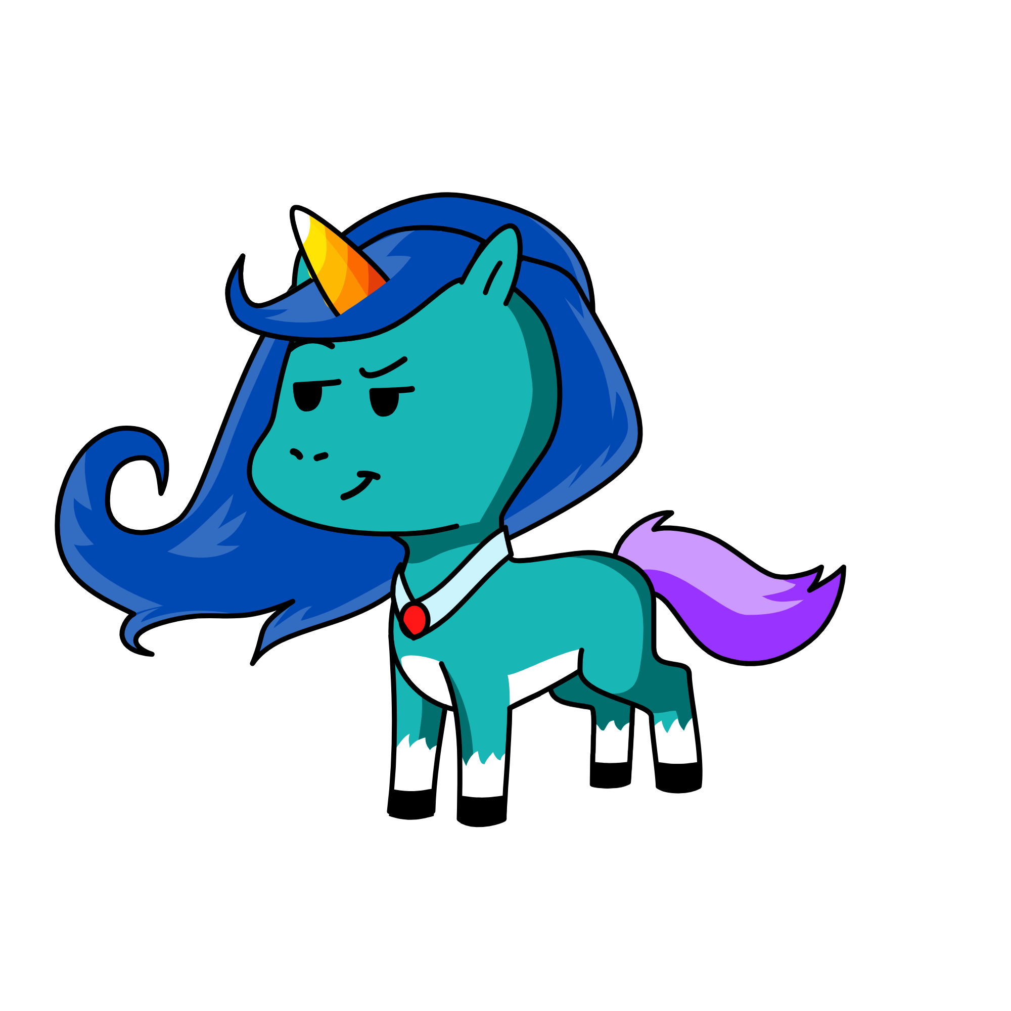 bluue, the unicorn