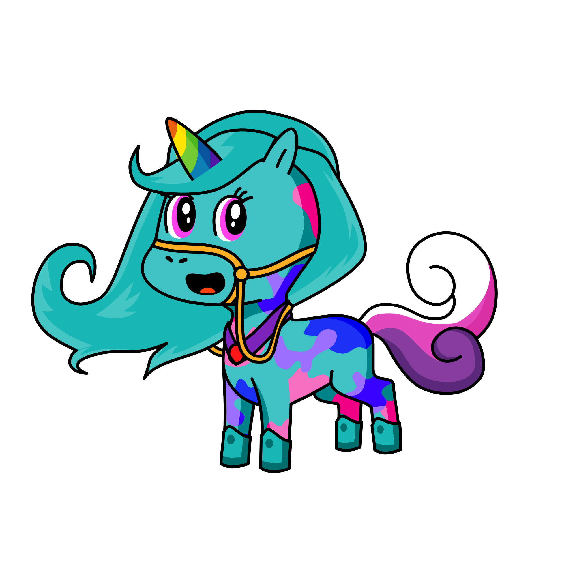 snowy, the unicorn