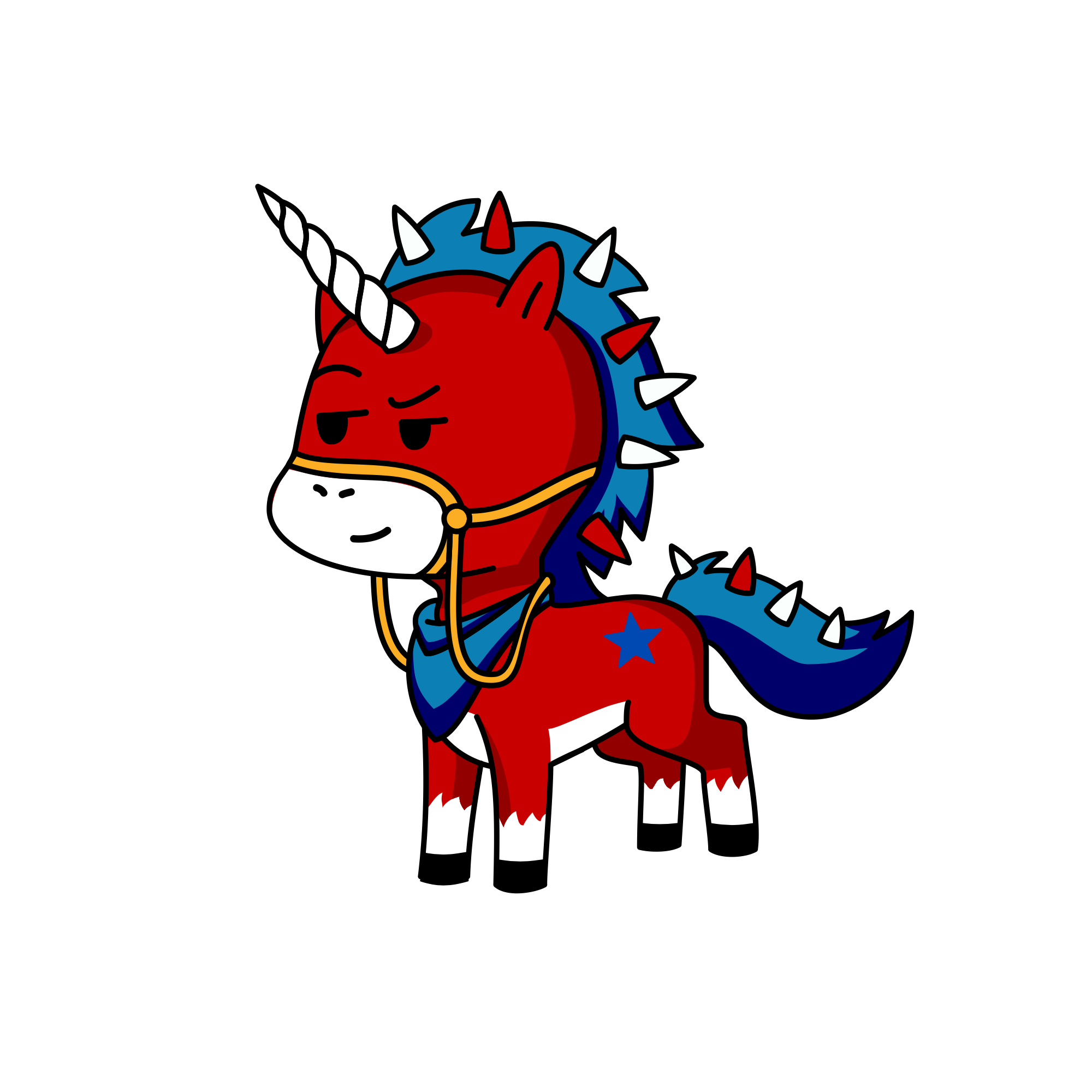 USA, the unicorn
