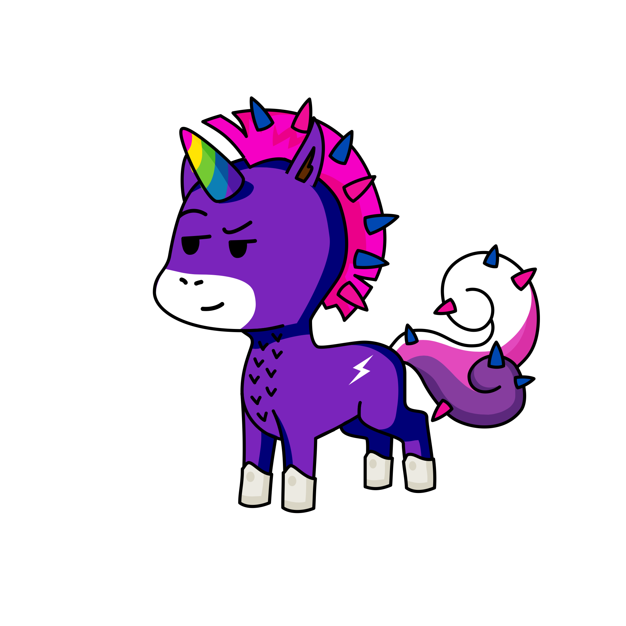 Party animal, the unicorn