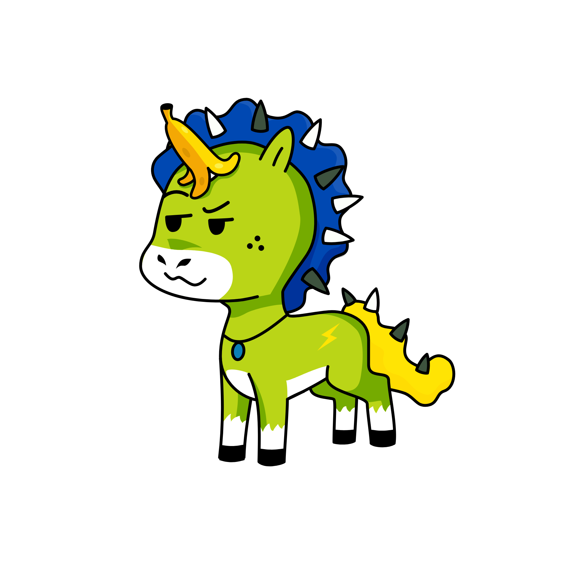 Szemetecske, the unicorn