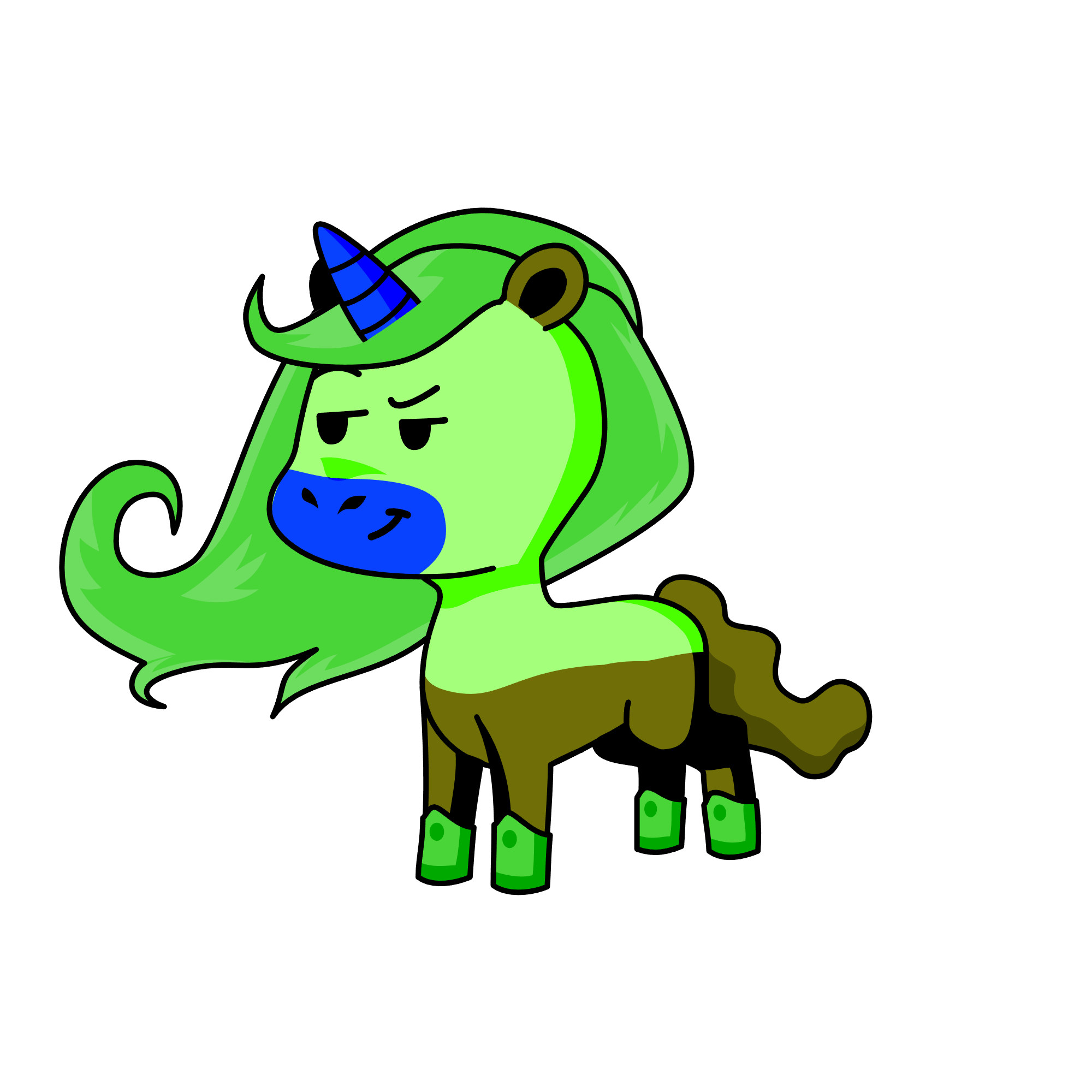 Hare, the unicorn