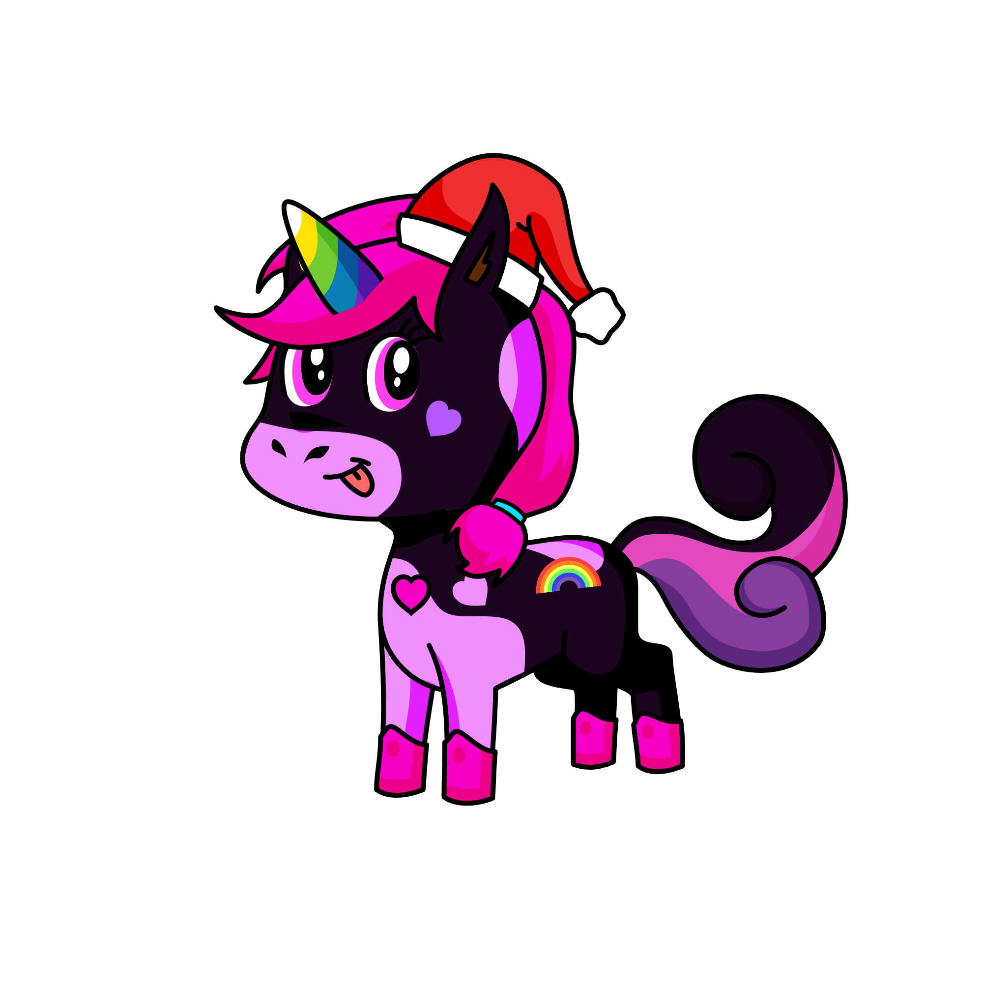 Santa-HoHo, the unicorn