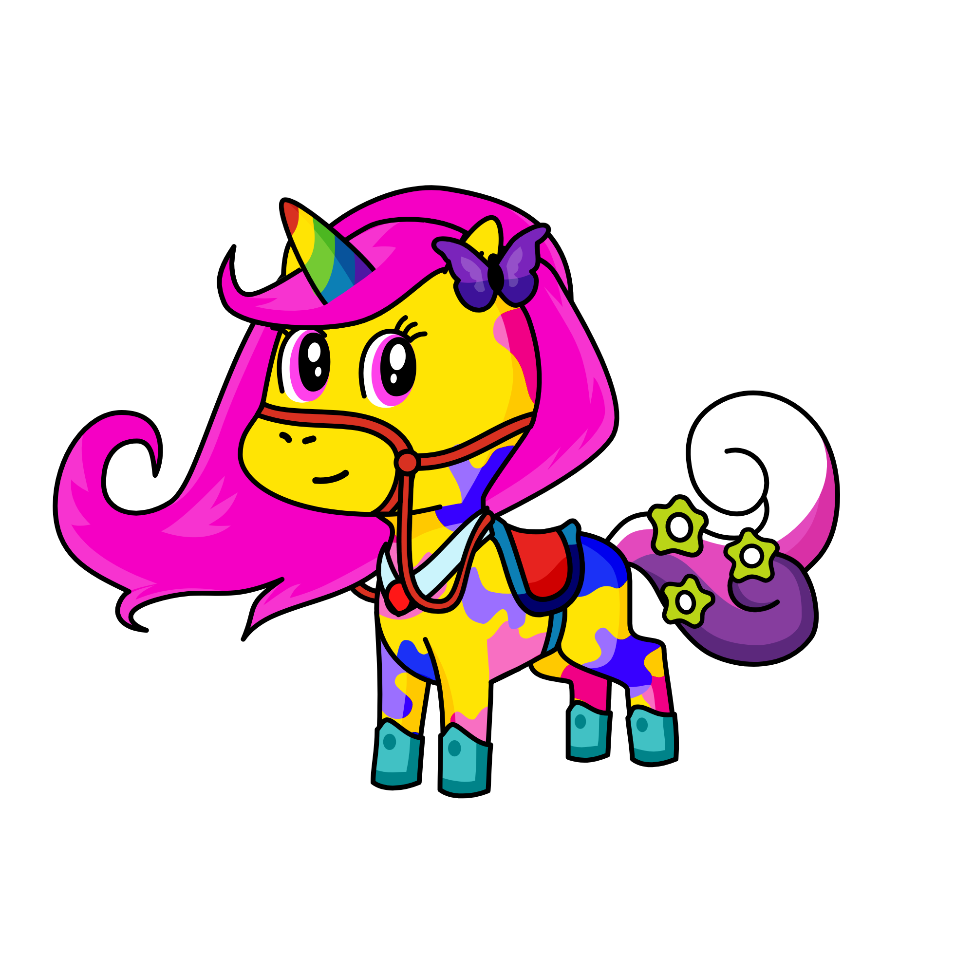 Easter, the unicorn