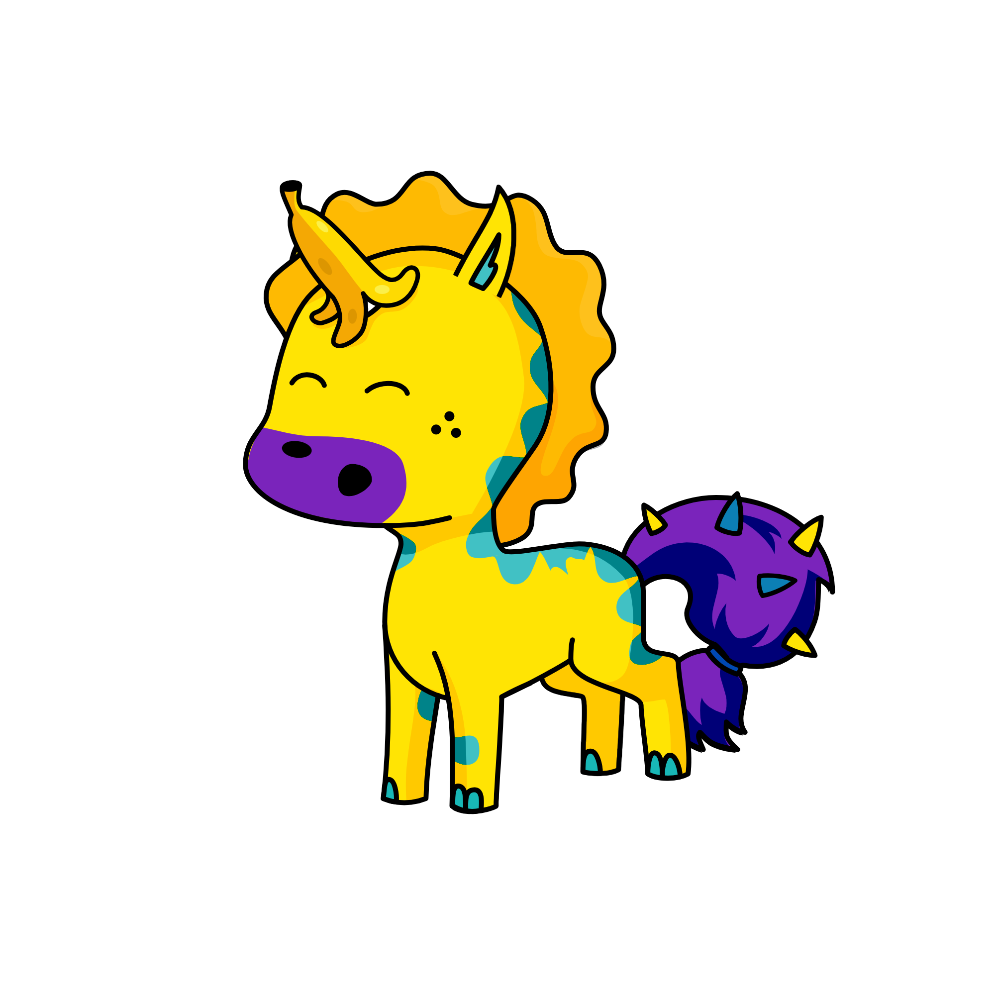 Yawn- GAH, THIS RANDOM UNI HAS A FRIGGIN BANANA HORNNNN, the unicorn