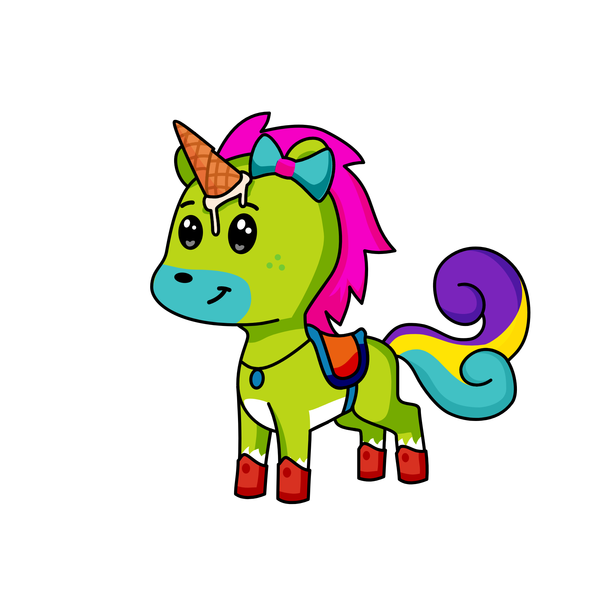 GAH, THE RANDO UNI STOLE MY ICE CEAM, the unicorn
