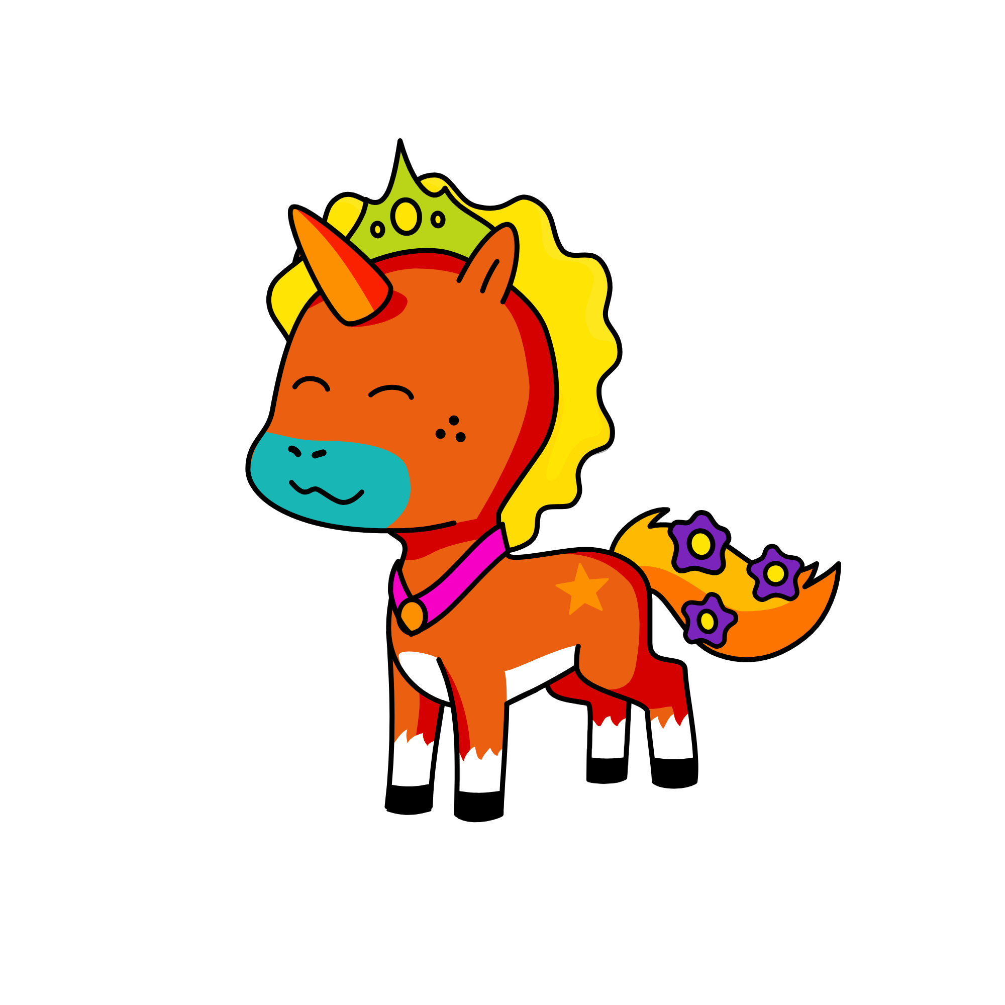 Oh, Im so hungry, you don't even know. Give me foo-od, or I'll chew your fingers off, the unicorn