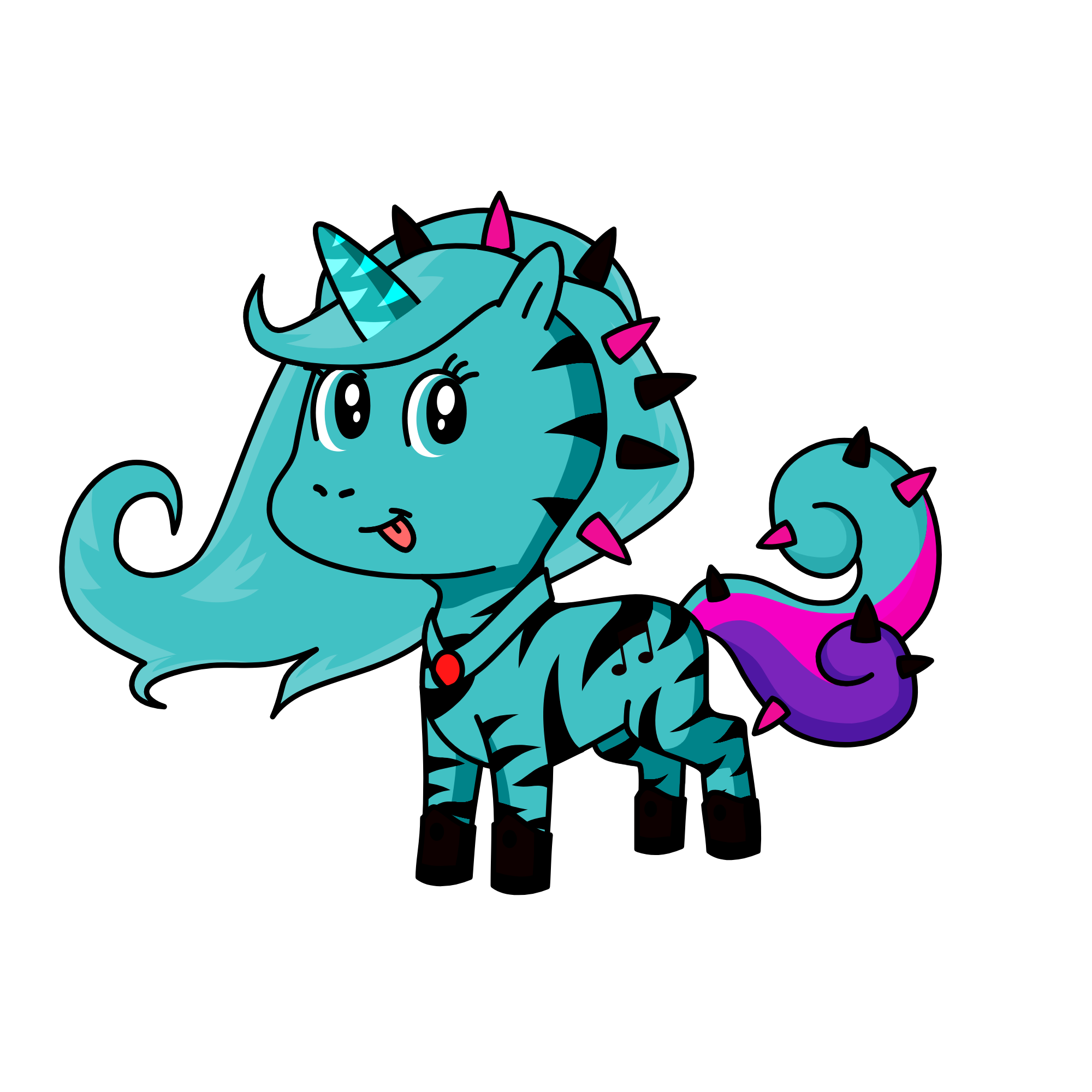 Queen of the ice hill, the unicorn