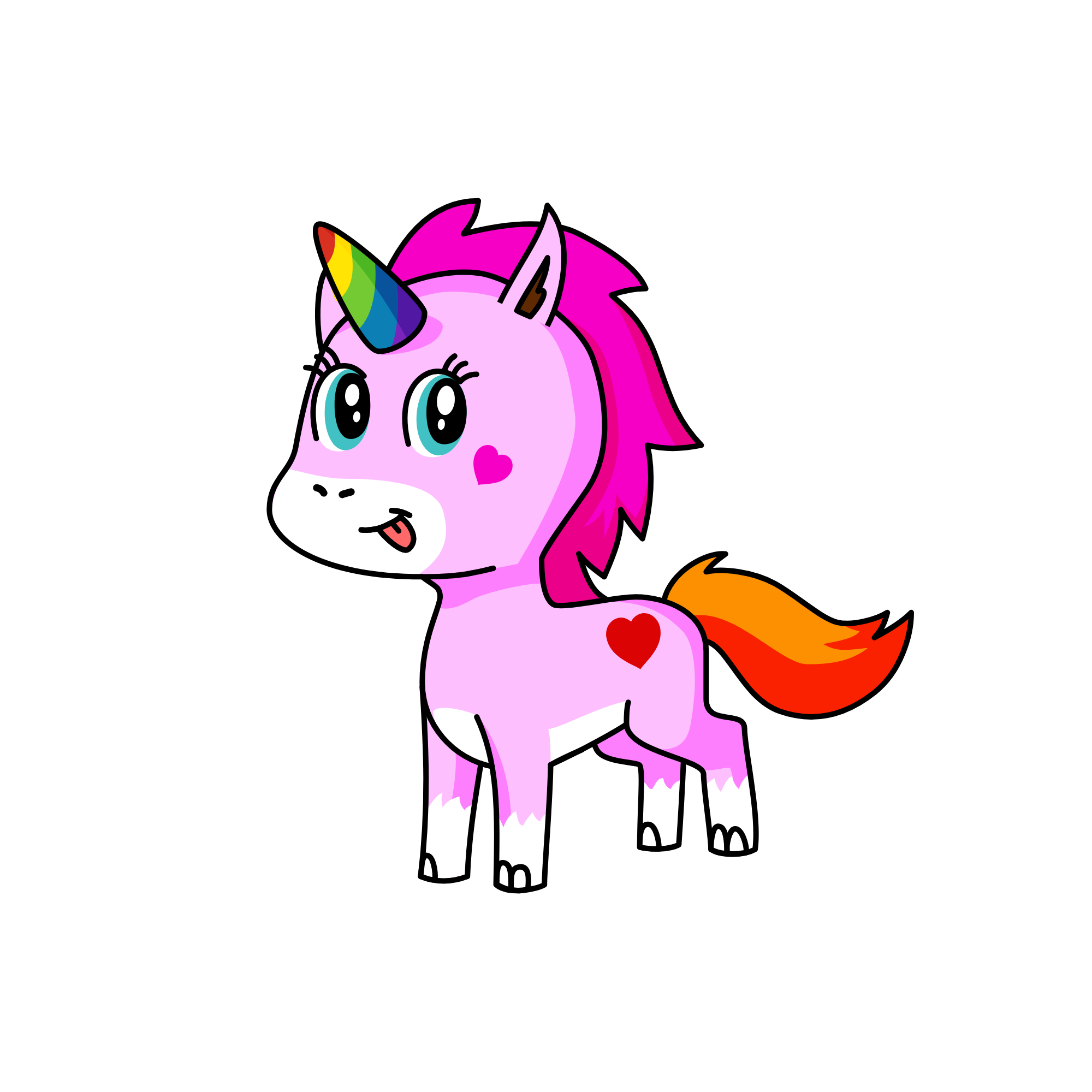 Sparkles, the unicorn