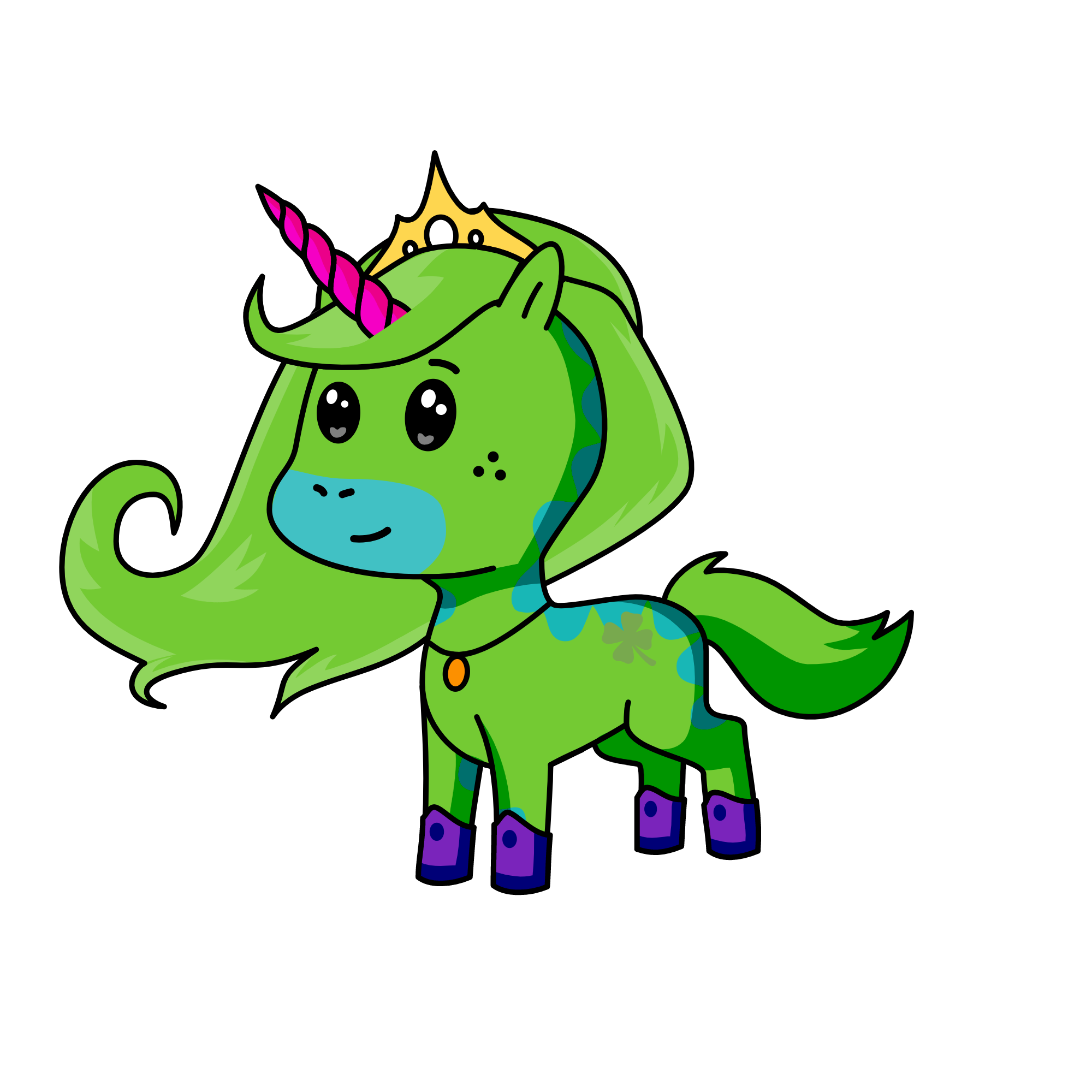 princess of the forest, the unicorn
