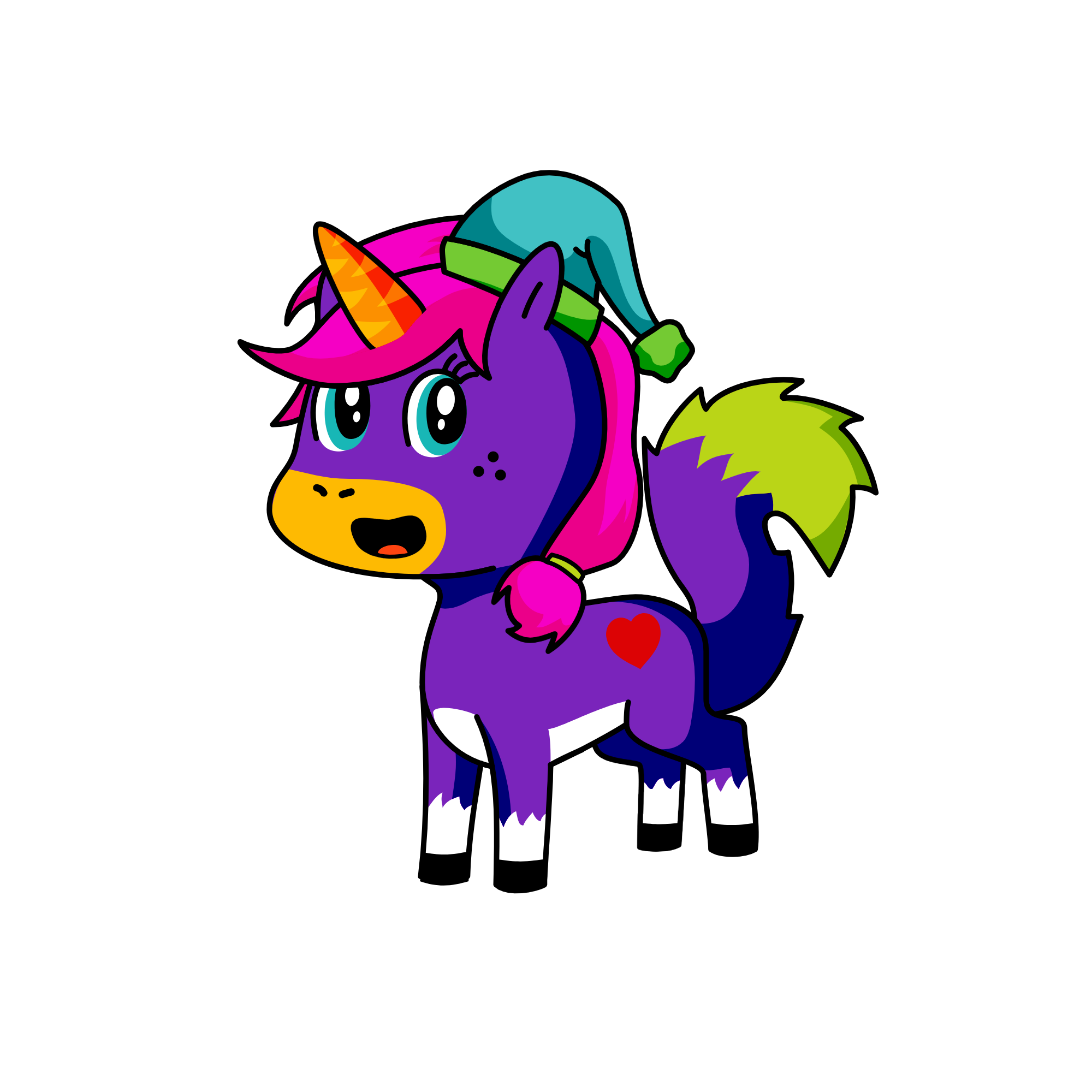 Bahdgdg, the unicorn