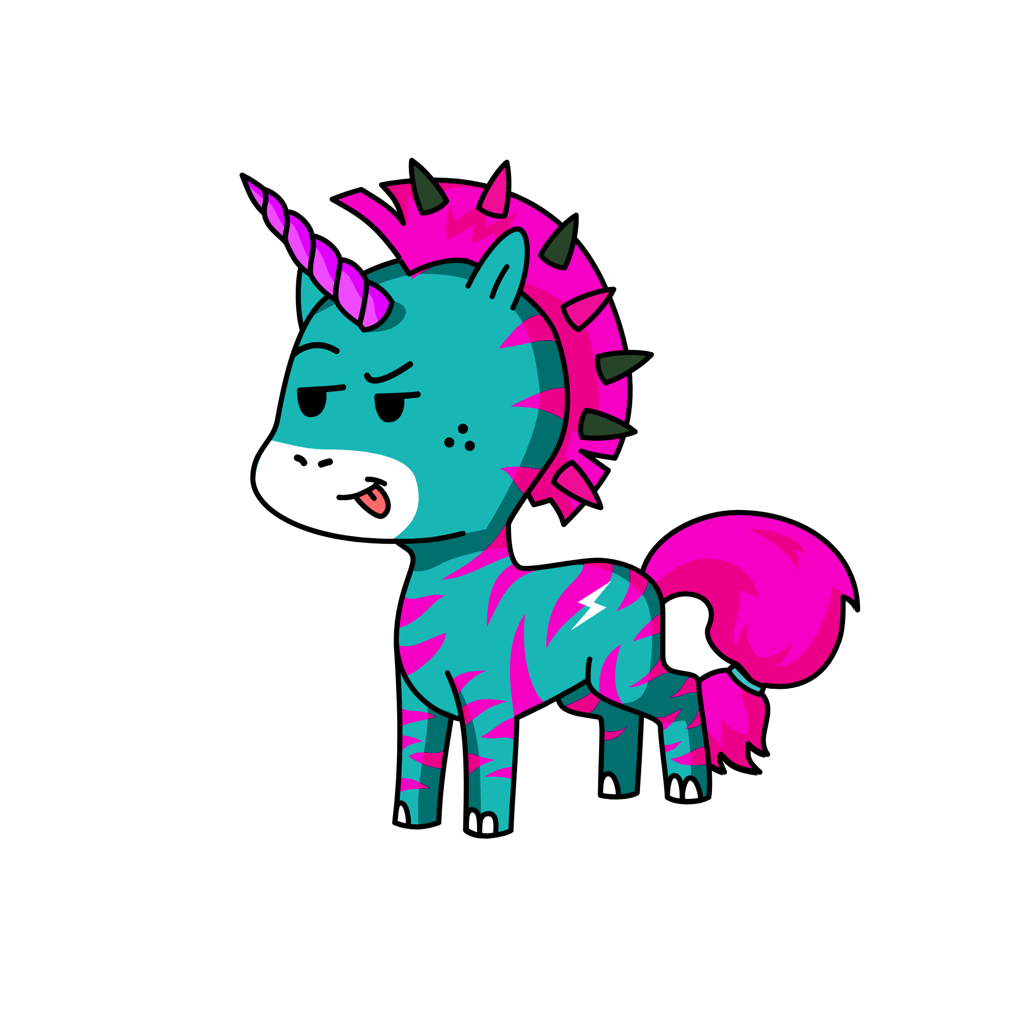 Spike, the unicorn