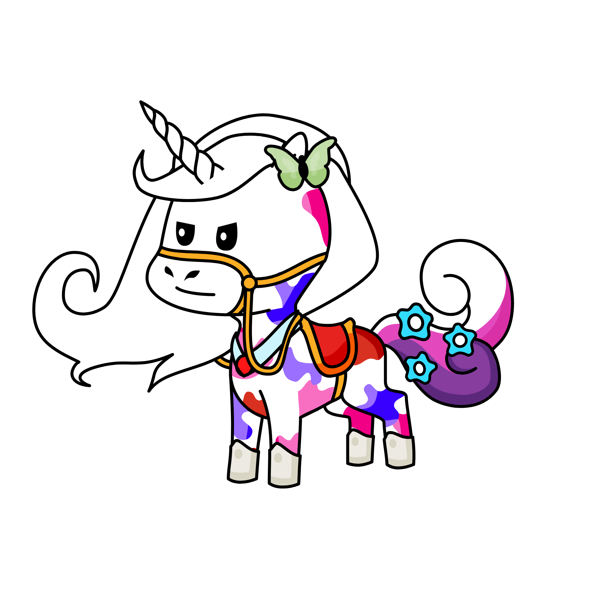 Cinderella, the unicorn