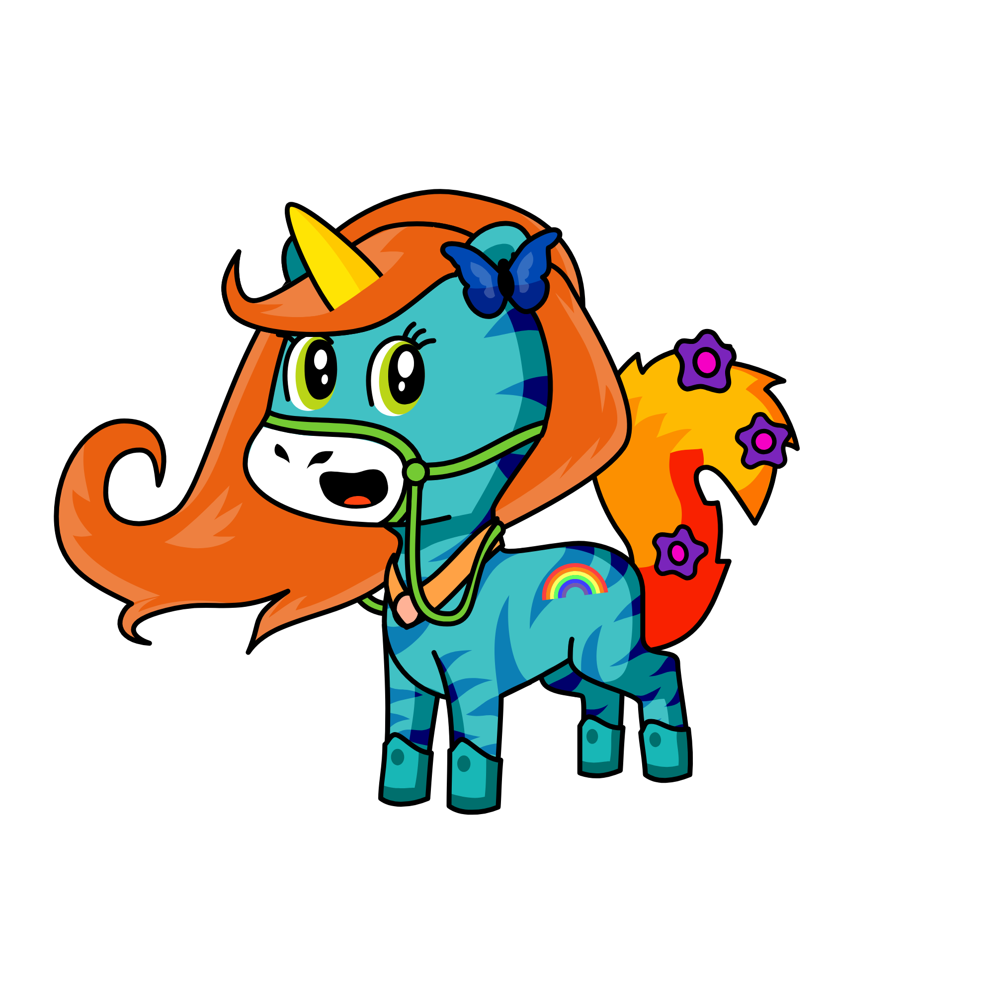 Rainbow Dash, the unicorn