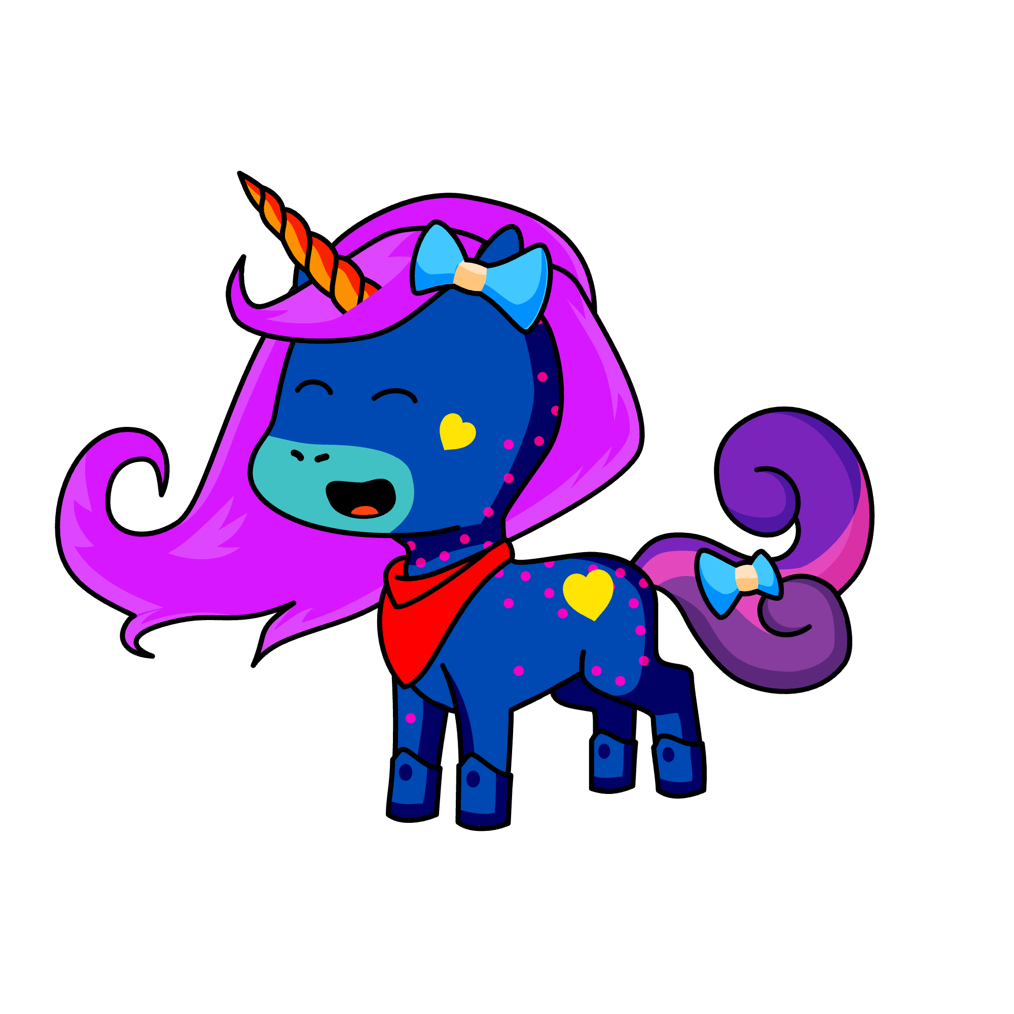 Bluey, the unicorn