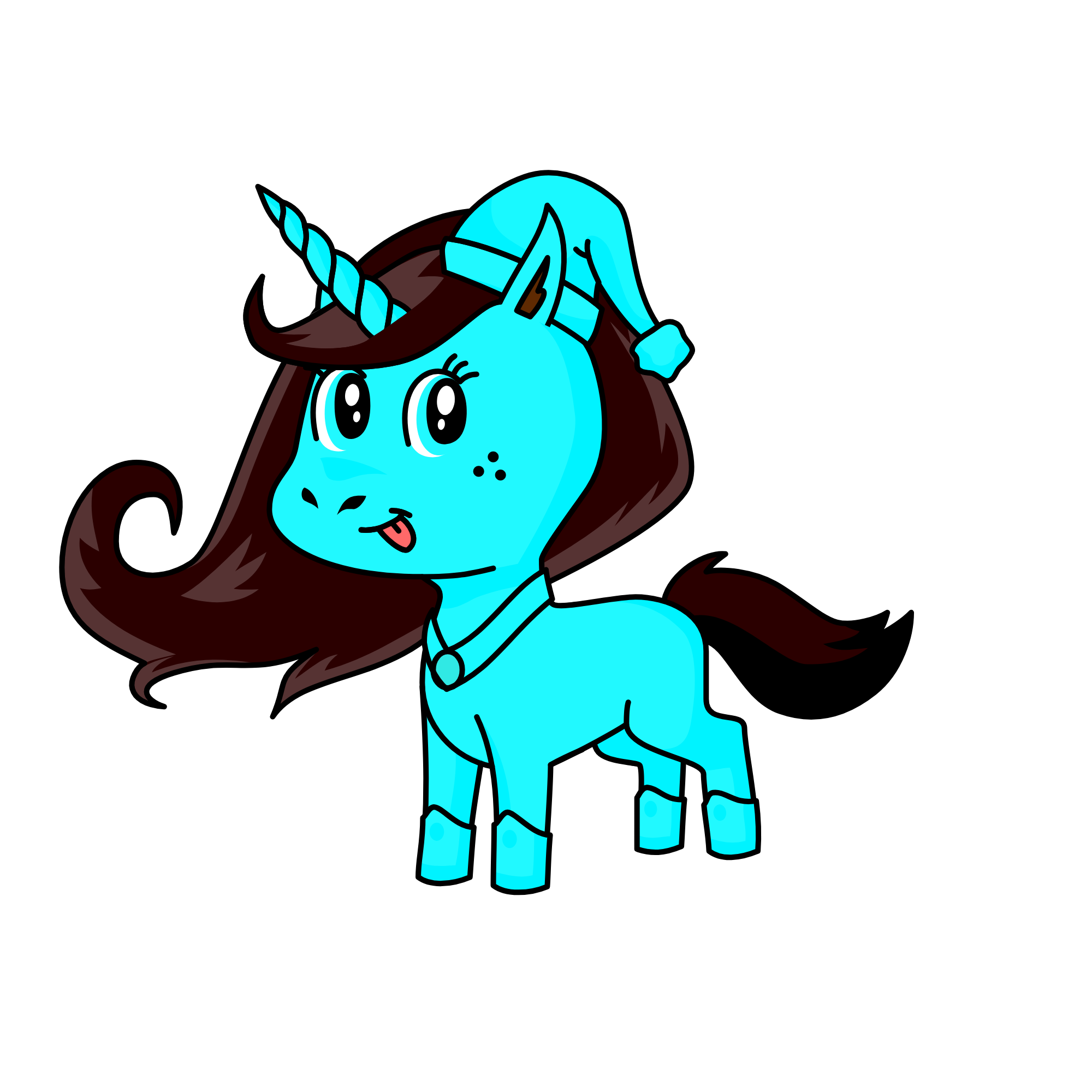 bluely, the unicorn