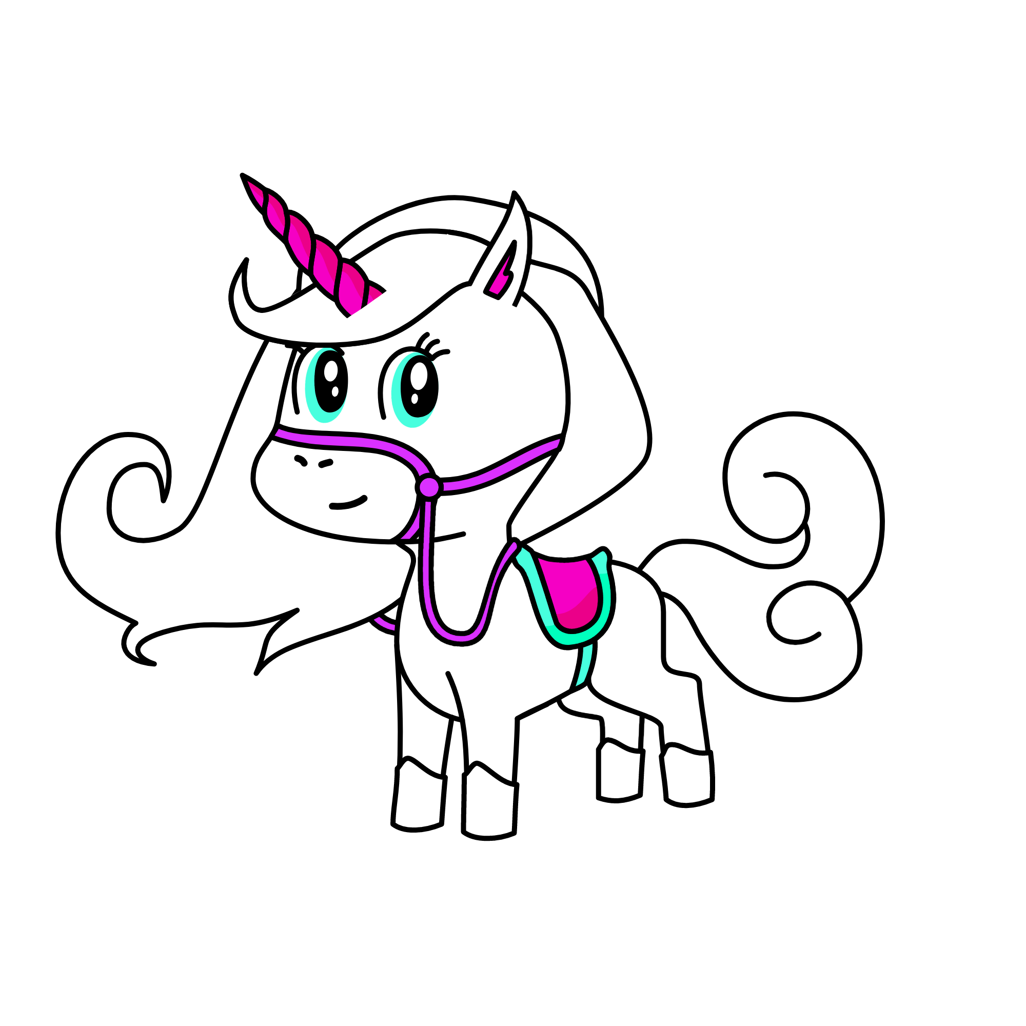snowy, the unicorn