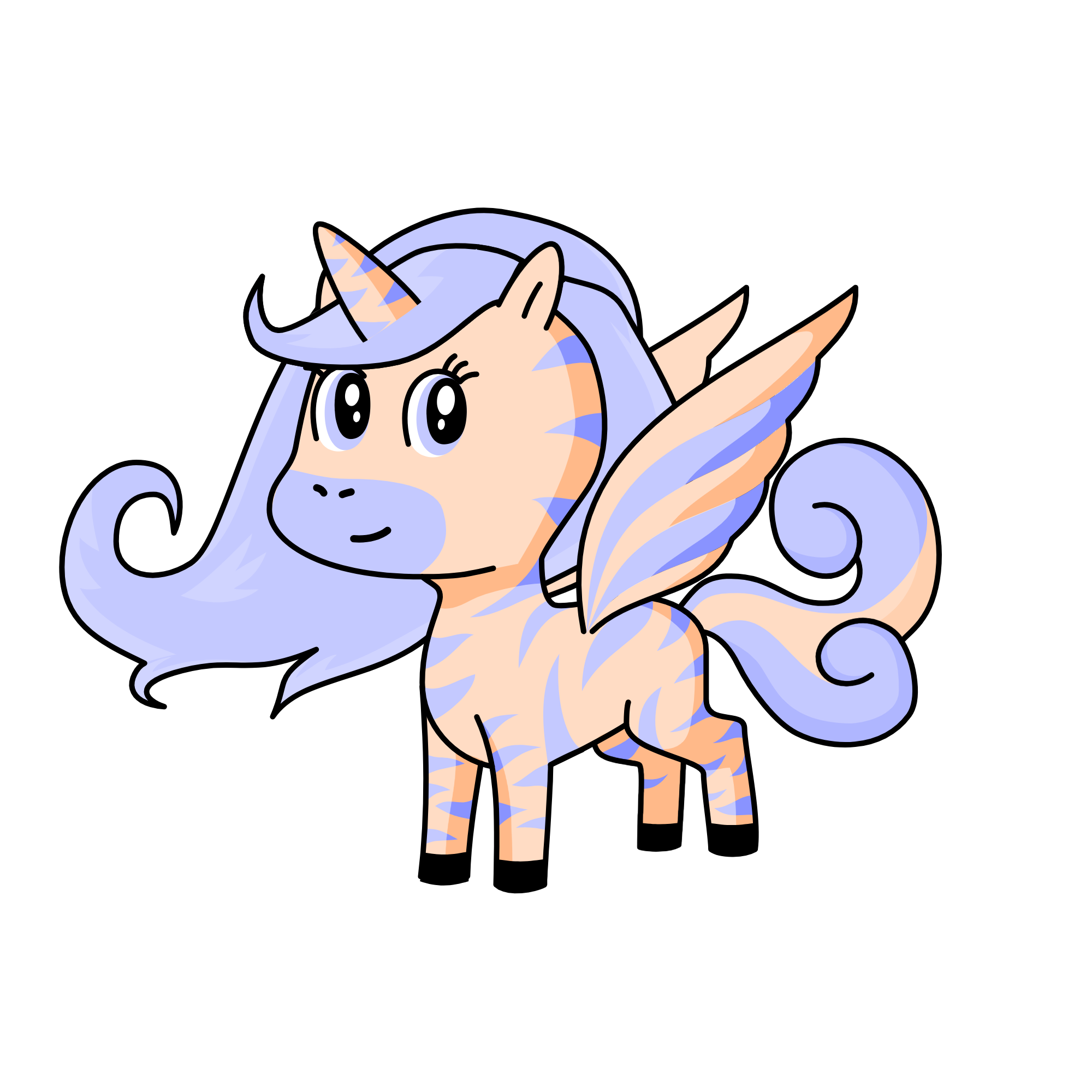 peach, the unicorn