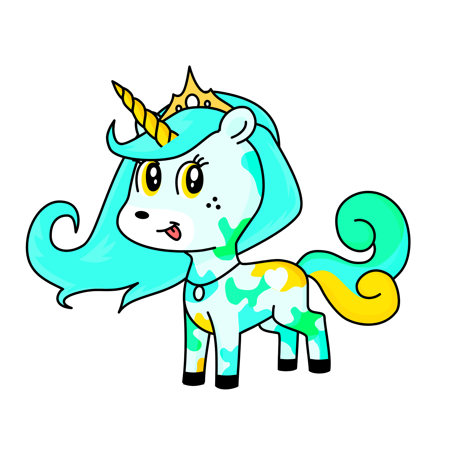 Heavenly Princess Nevaeh Sparkle, the unicorn