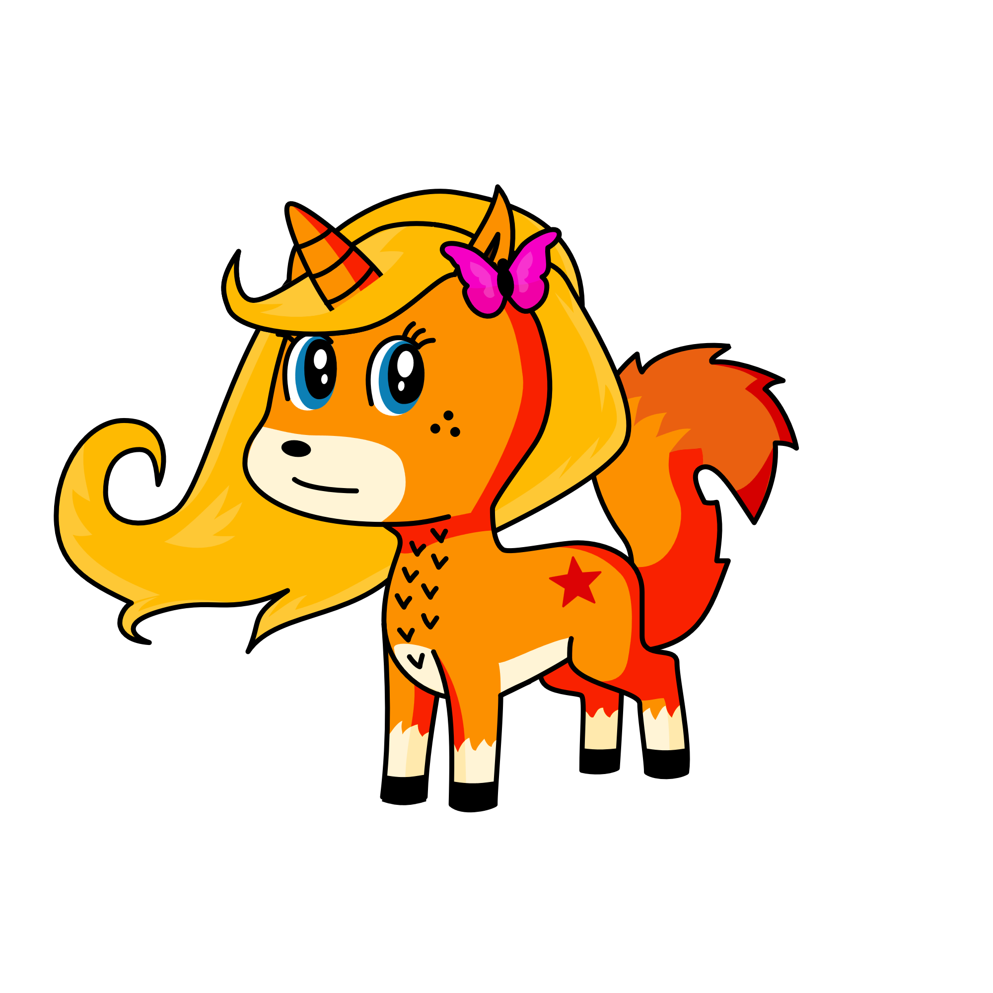 Fox-i-corn, the unicorn