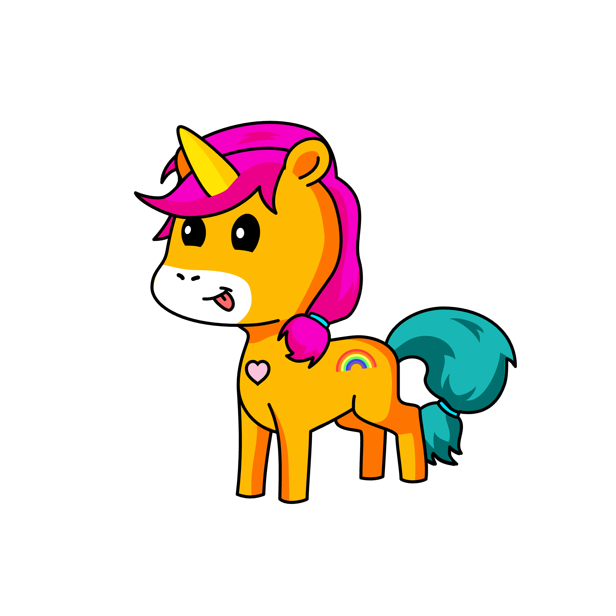 Violet, the unicorn